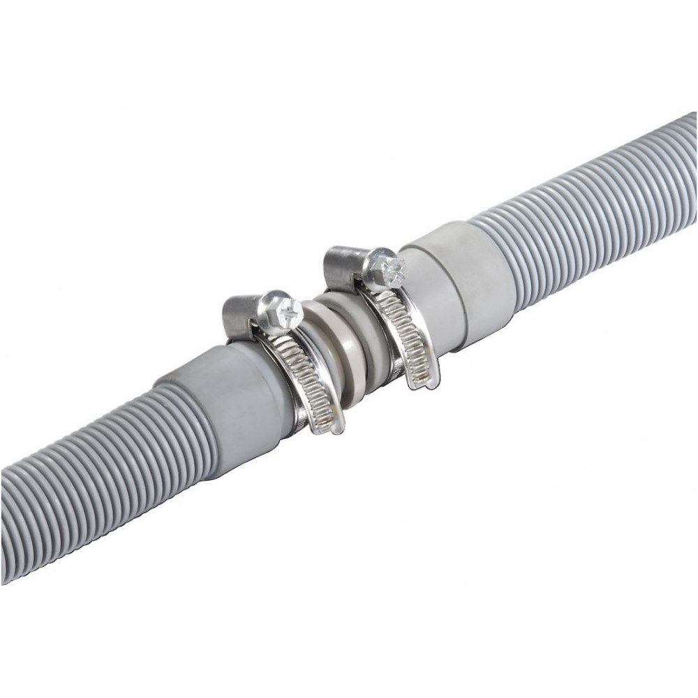 Xavax Anschlussgarnitur Xavax Ablaufschlauchverbinder Ø 20mm grau Anschluss, Einfache Installation
