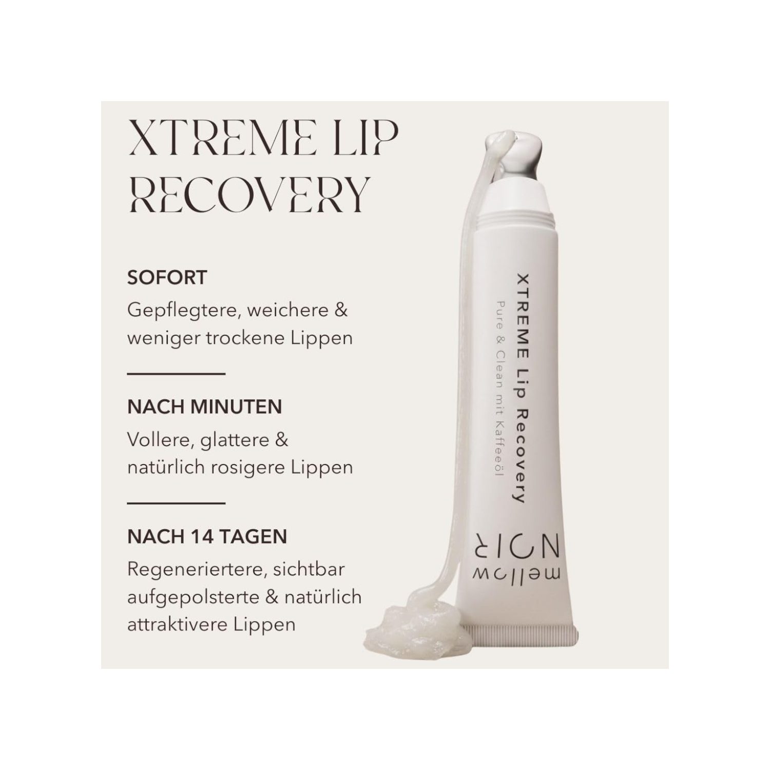 mellow NOIR Lippenpflegestift mellow NOIR XTREME Lip Recovery 15ml