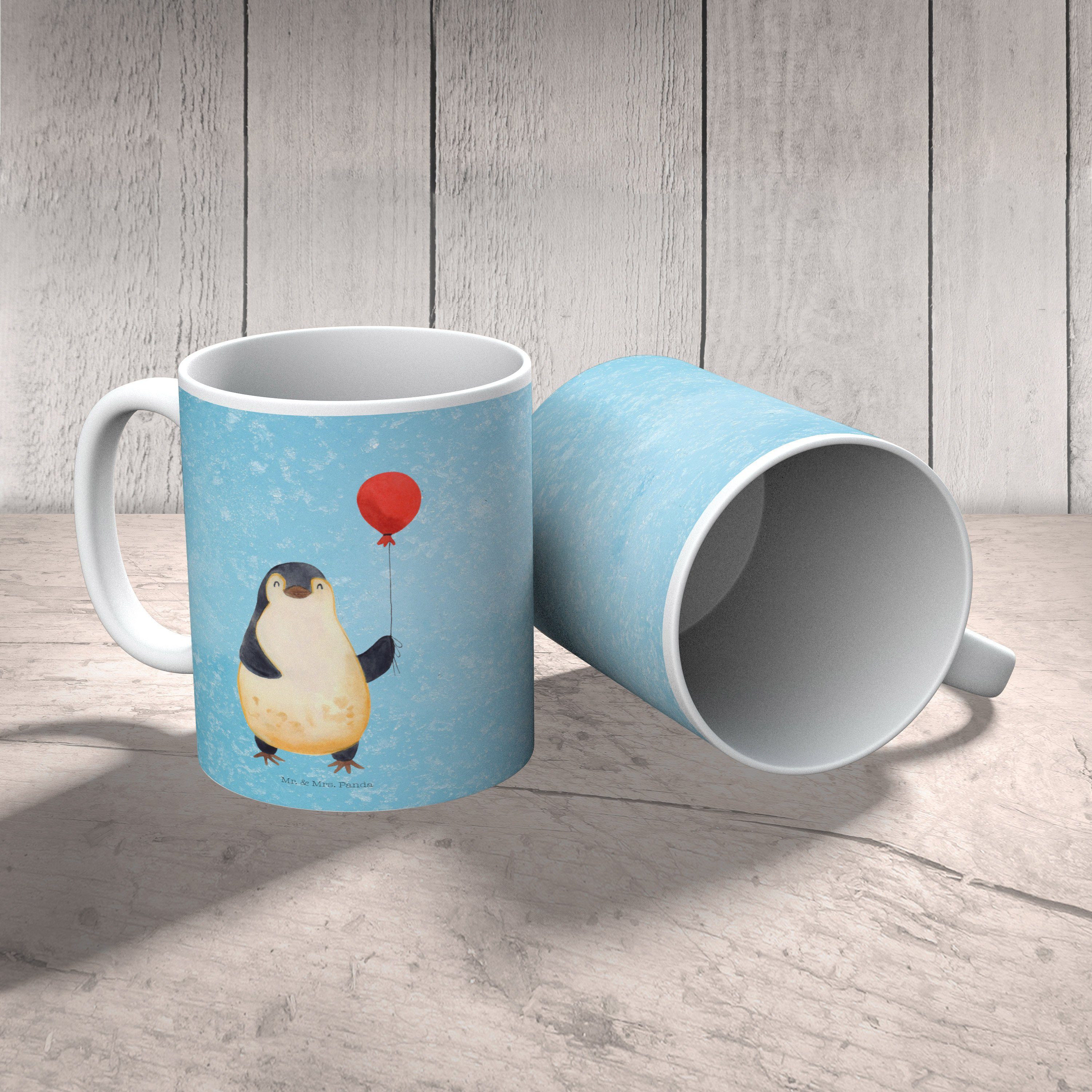 Keramik - Mrs. - Luftballon Tasse, Pinguin Büro Eisblau Tasse, Panda Geschenk, & Mr. Geschenk Tasse