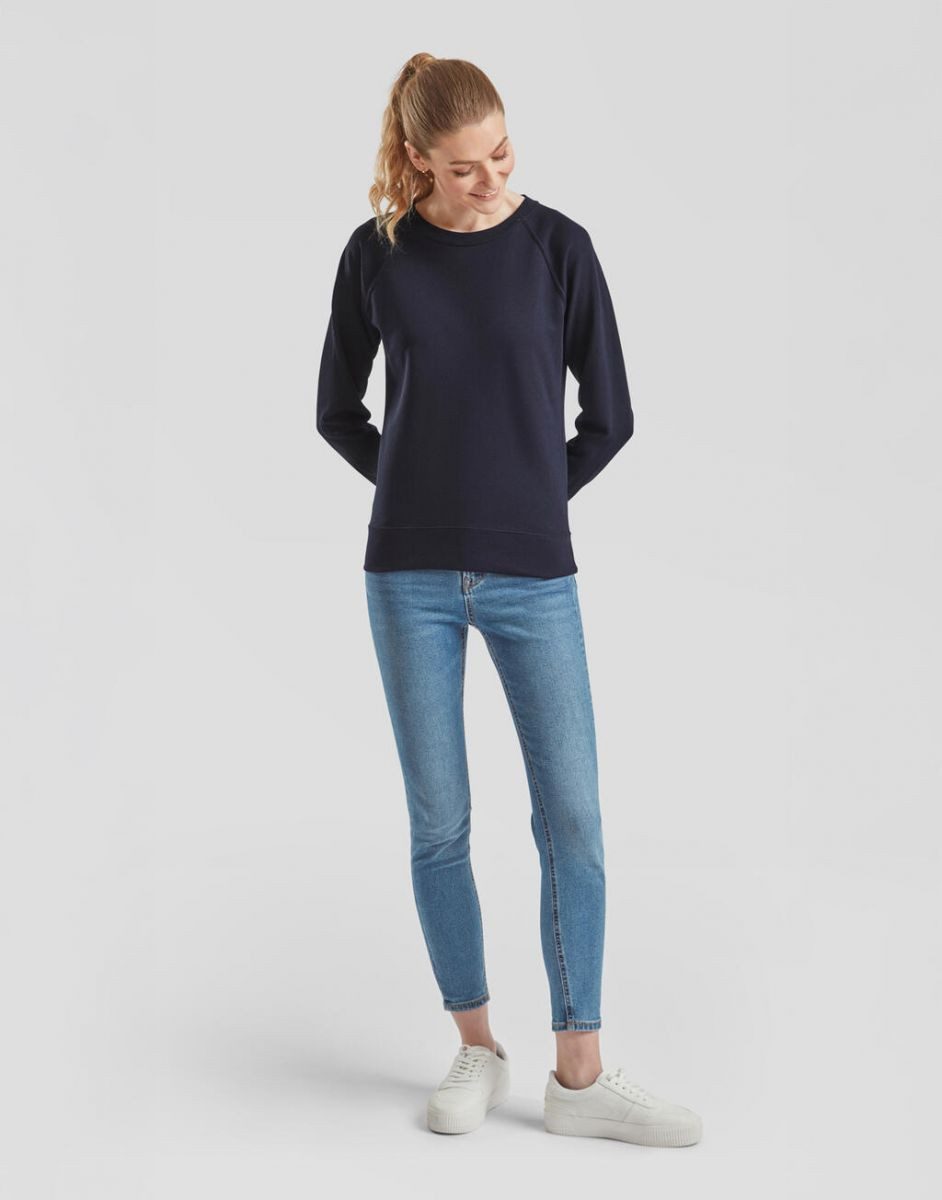 Fruit of the Loom Sweatshirt Lady-Fit Lightweight Raglan Sweatshirt / Pullover