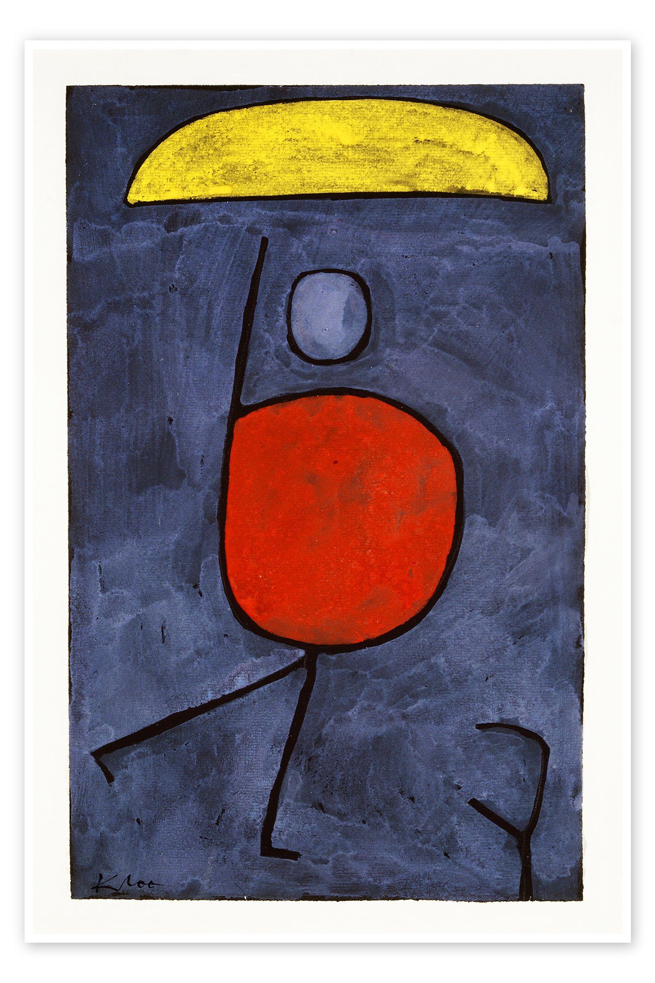 Posterlounge Poster Paul Klee, Der Schirm, Malerei