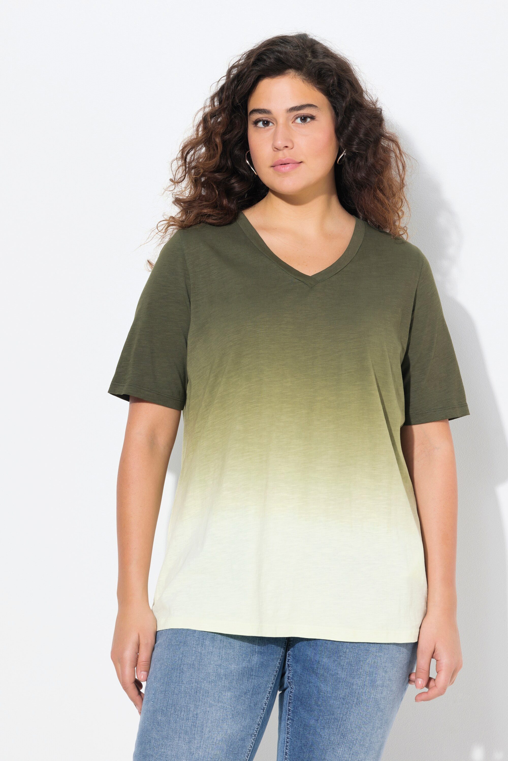 Ulla Popken T-Shirt T-Shirt Farbverlauf Classic günstig online kaufen