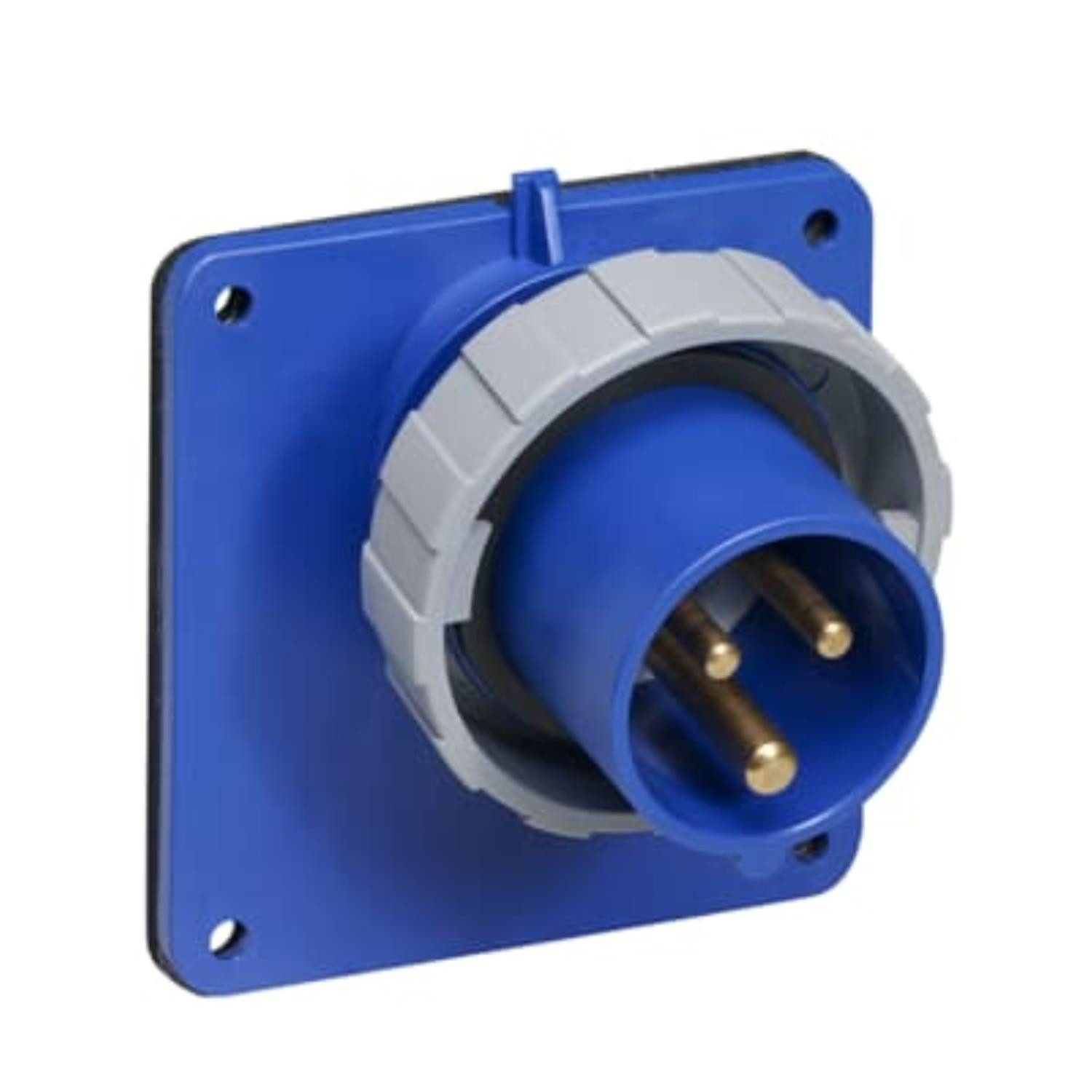 Amphenol CEE-Stecker Titel:16 Ampere CEE Einbausteckverbinder 3-polig (2P+PE) Stift, Kodie, (CEE Stromverteiler)