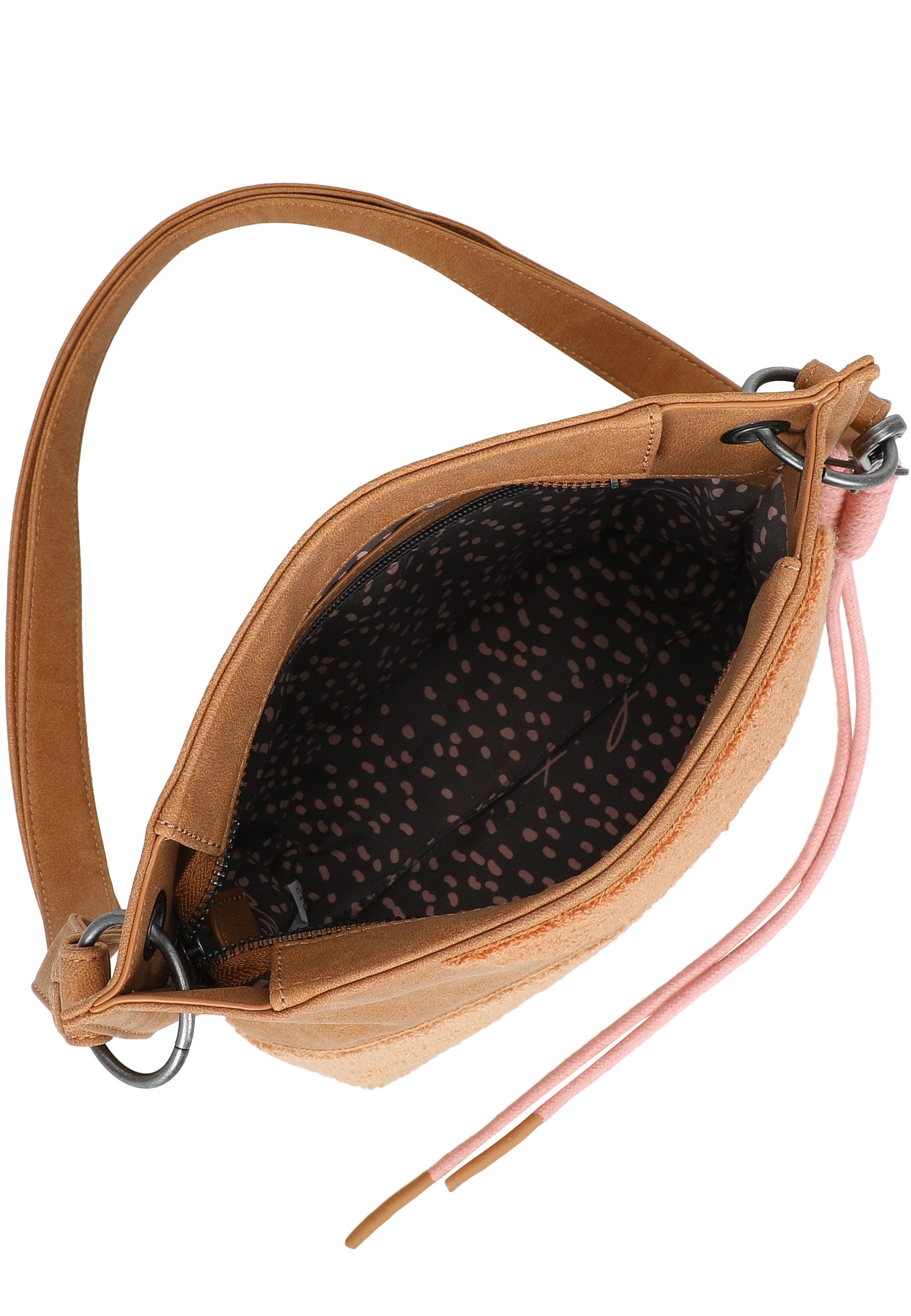 Fritzi aus Preußen Schultertasche Fritzi03 Limited Happy Flocked Jive Soft Berry, mit moderner Flockung