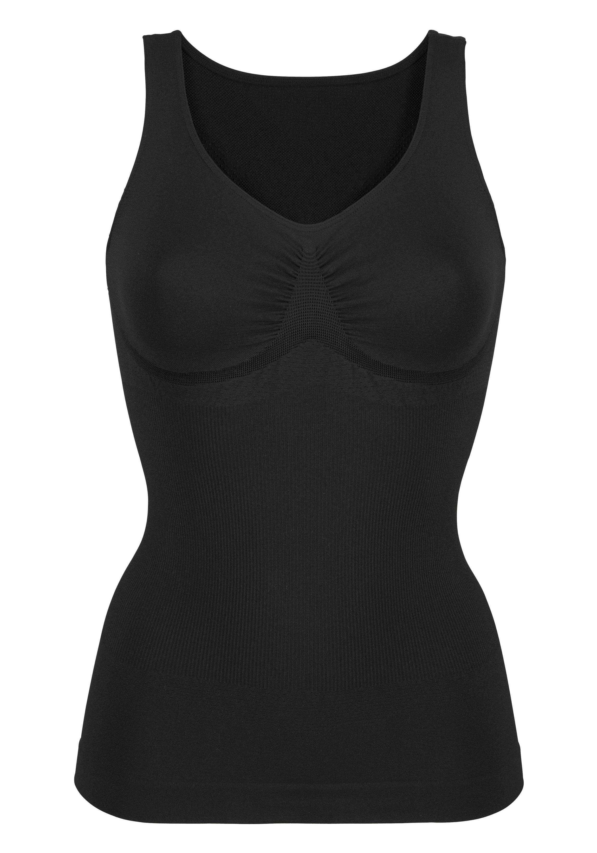 Basic Shapingtop SEAMLESS Kühlungseffekt, Nuance mit Dessous schwarz