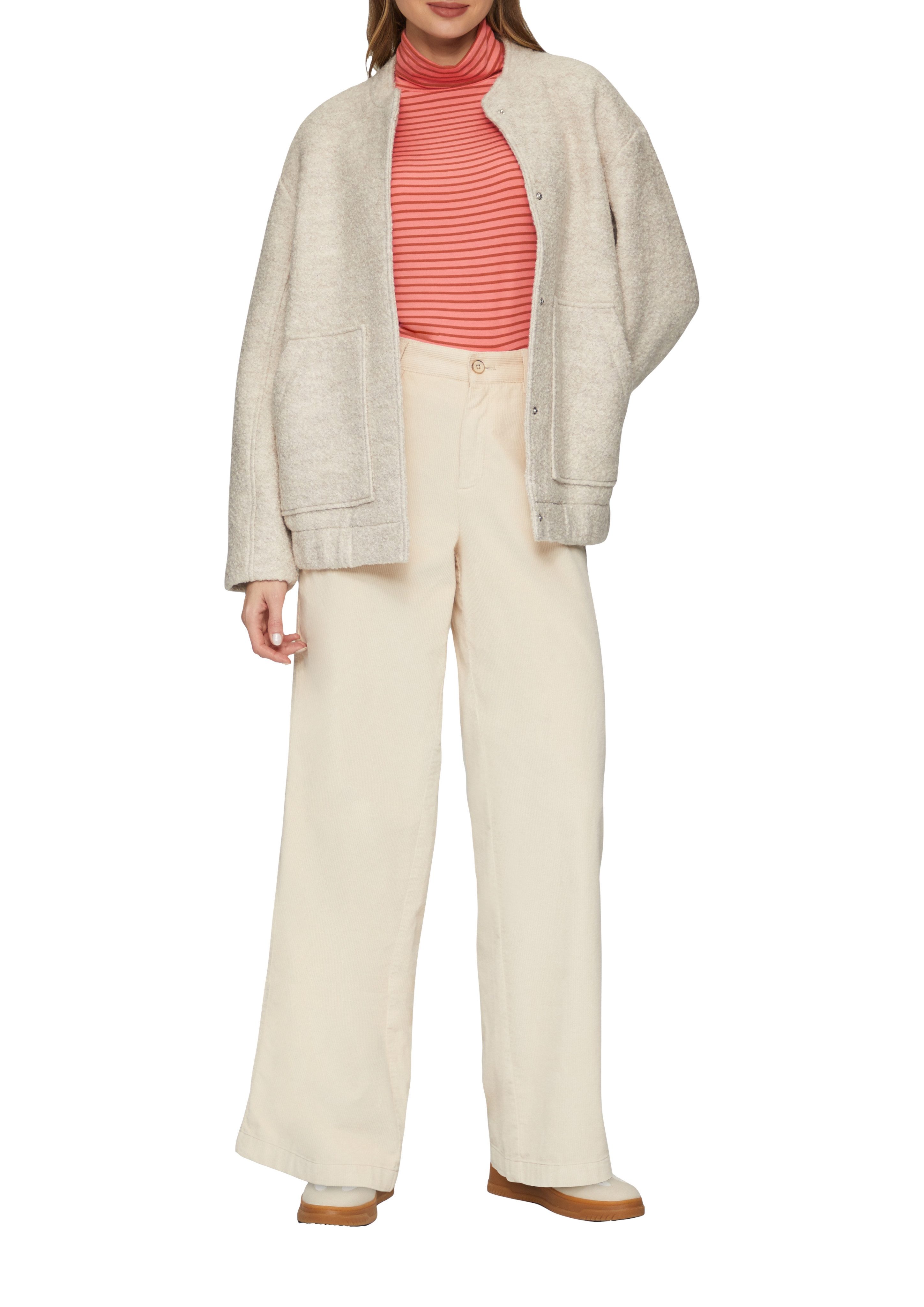 s.Oliver Rollkragenpullover mit Streifenmuster günstig online kaufen