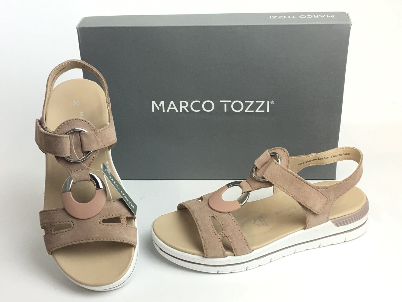 MARCO TOZZI Marco Tozzi Sandalette in rose´ dicke Sohle Sandalette