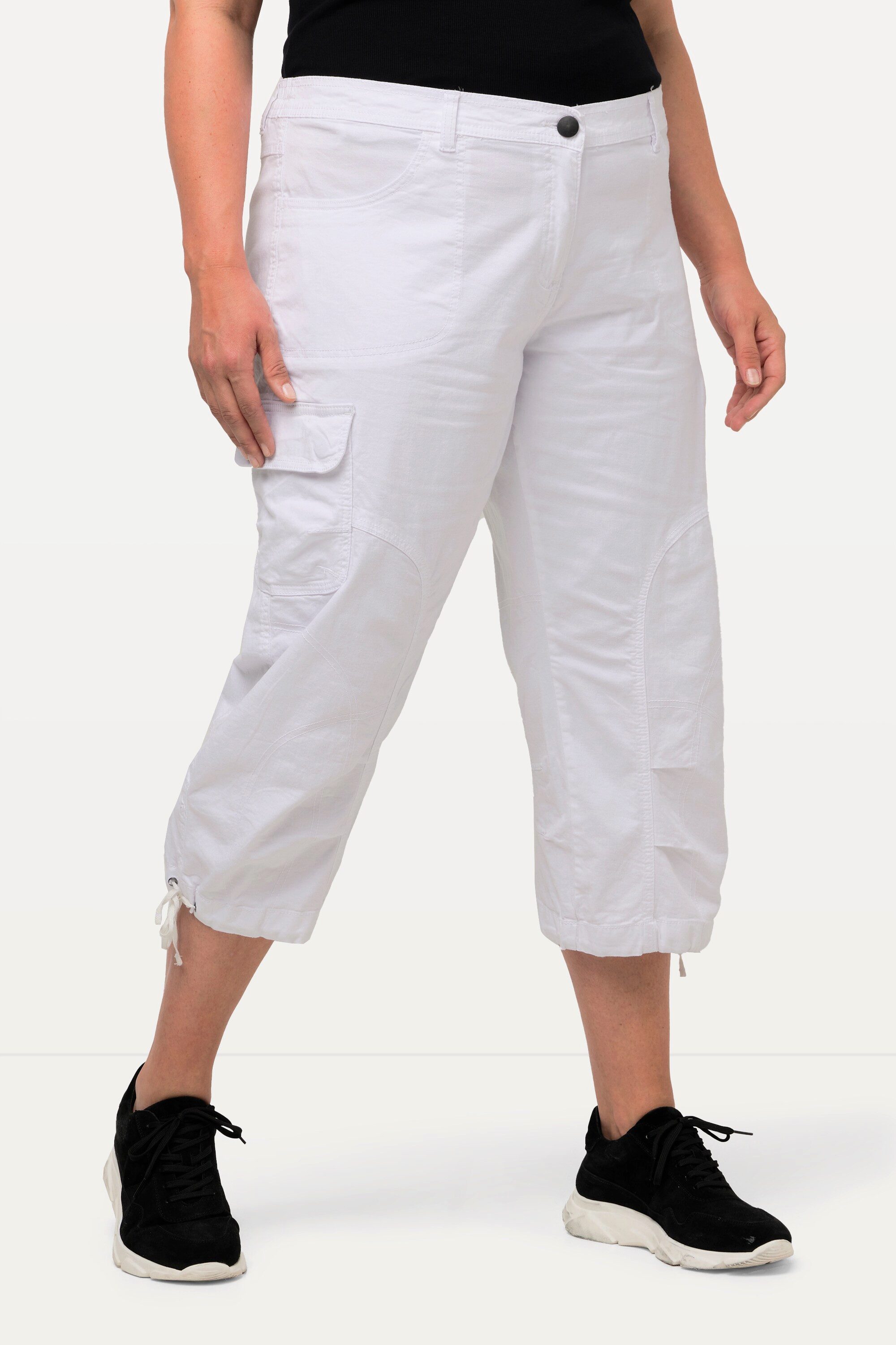 Ulla Popken Cargoshorts 7/8-Cargohose Komfortbund günstig online kaufen