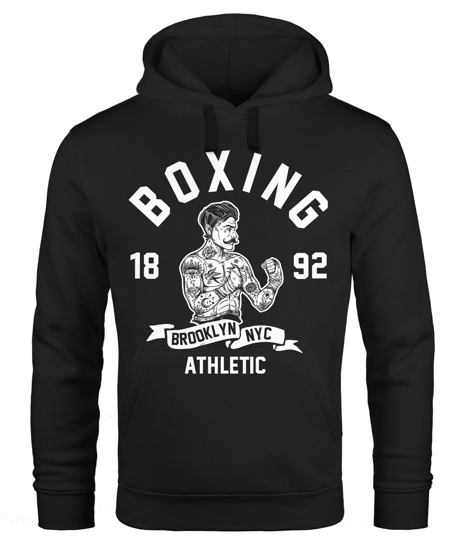 Hoodie Hoodie Herren Retro Vintage Boxer Boxen Kapuzen-Pullover Männer Neverless®