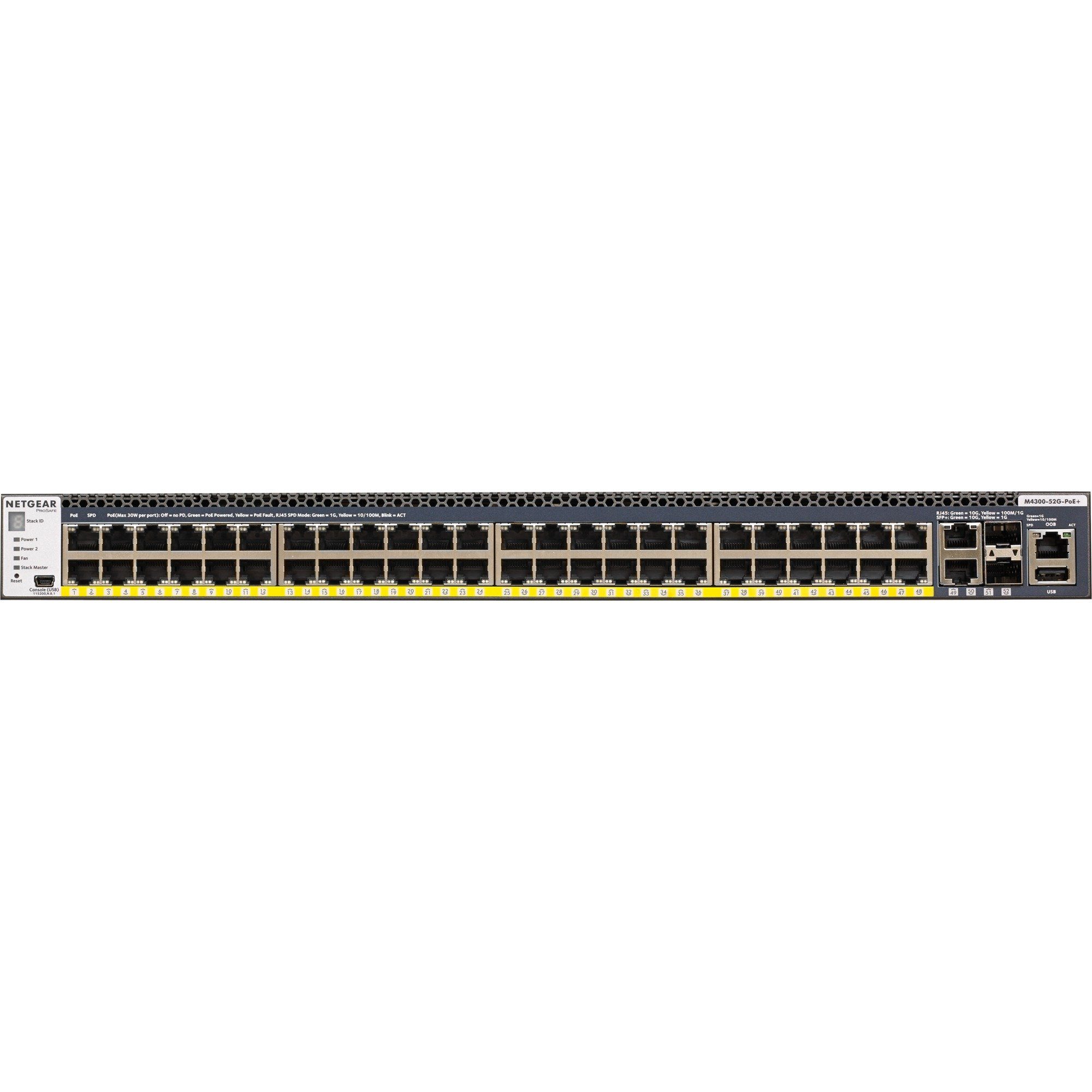 Netgear Netzwerk-Switch Switch M4300-52G-PoE+, NETGEAR
