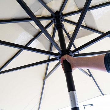 Madison Balkonsichtschutz Sonnenschirm Denia 200x200 cm Taupe