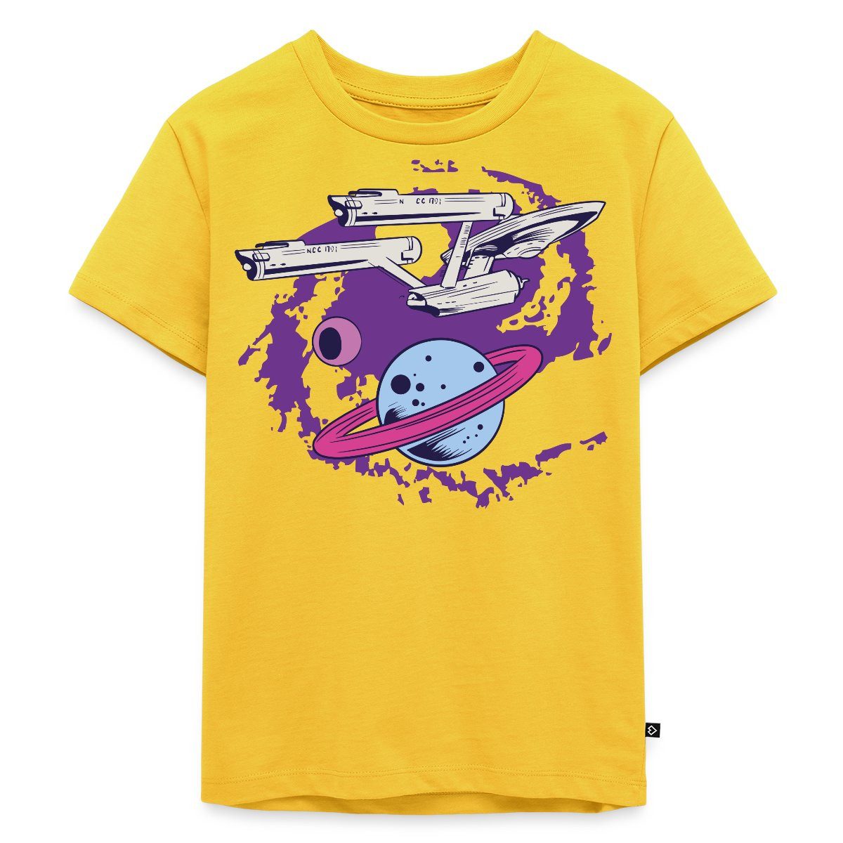 T-Shirt Star Trek The Original Series Enterprise Planet Kinder Premium T-Shirt