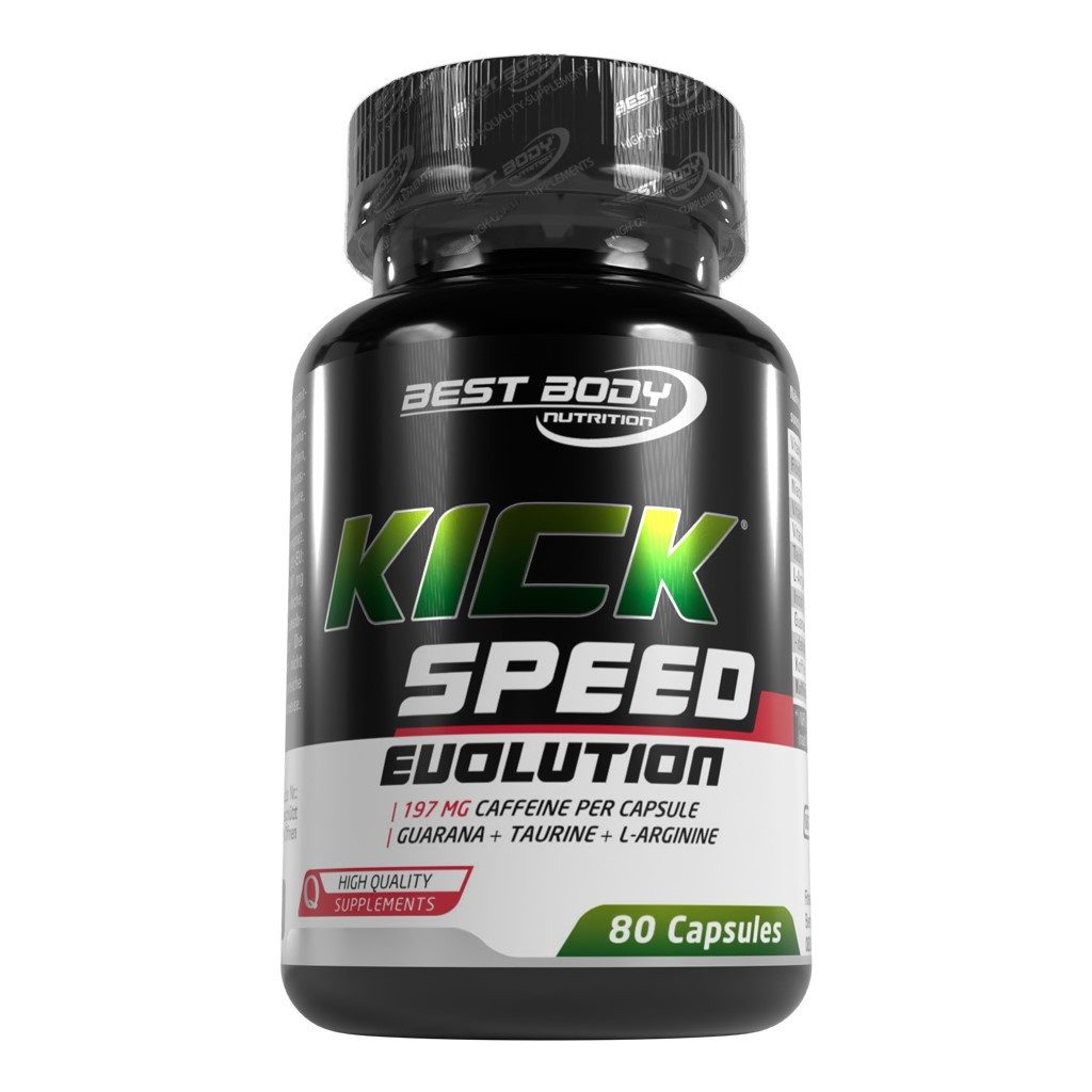 Best Body Nutrition Professional Kick Speed Evolution Caps - 80 Stück/Dose Kapseln, 87 g