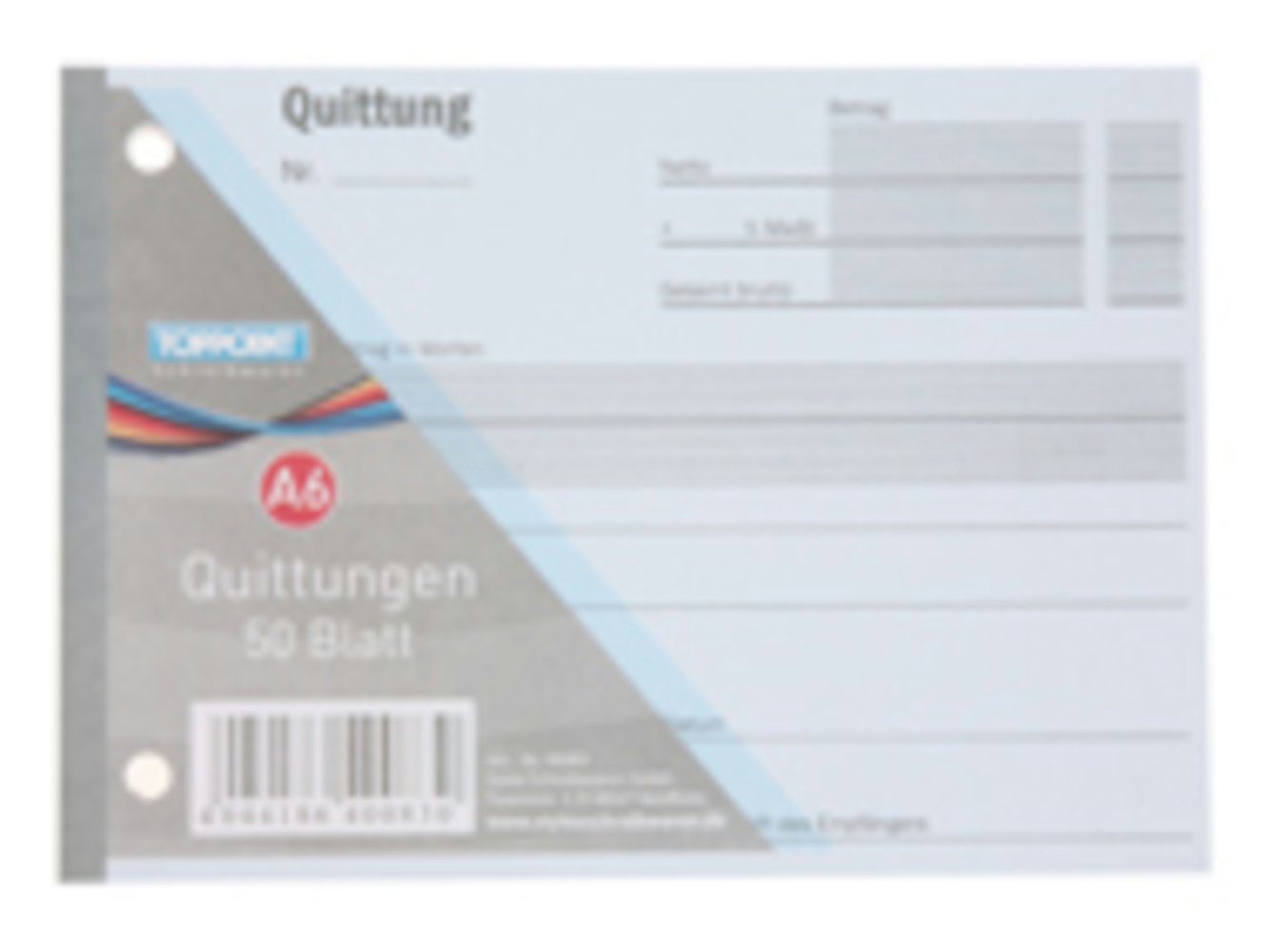 Geschäftspapier 50x Stylex Quittungsblock Quittungen 50 Blatt DIN A6