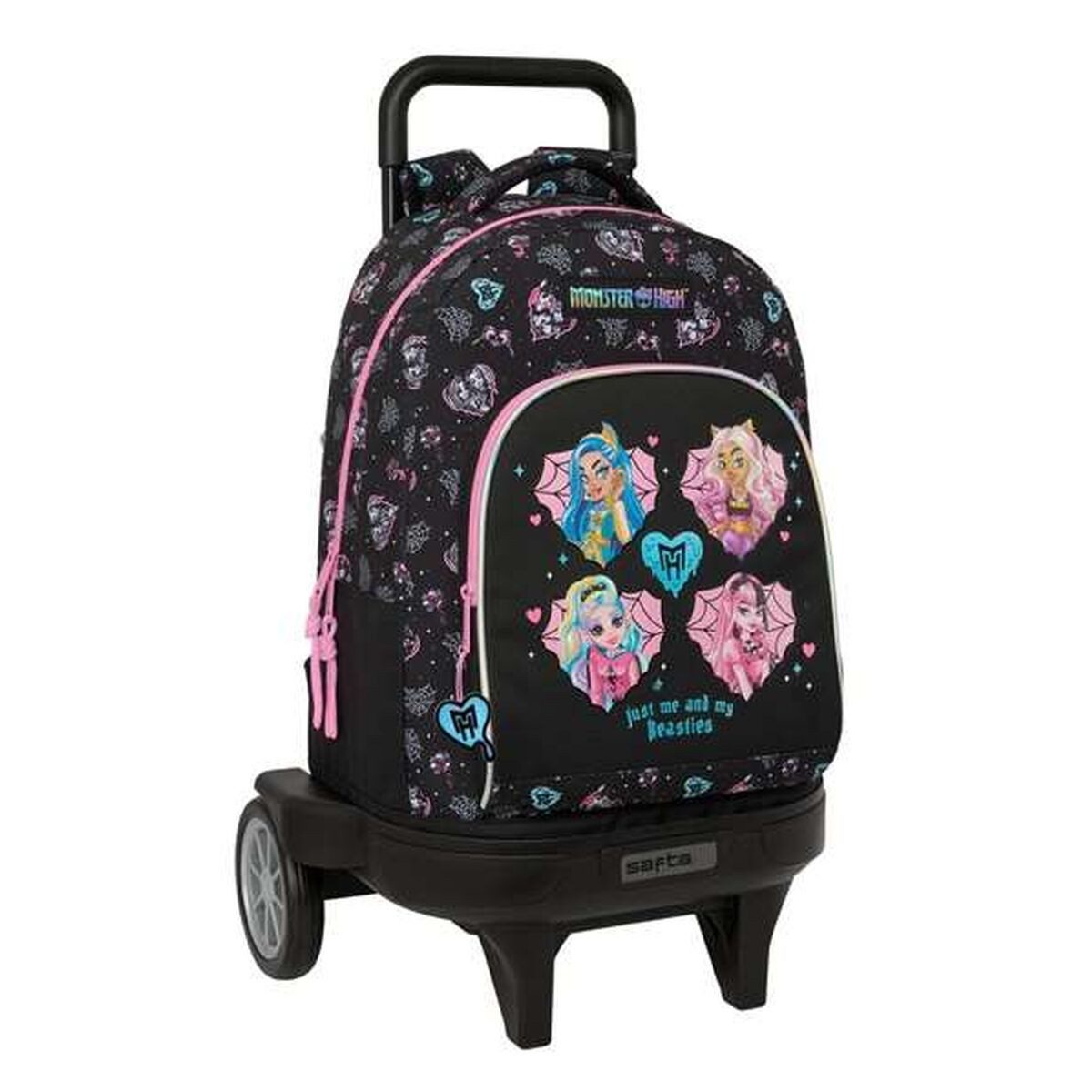Monster High Rucksack Kinder Rucksack Monster High Schwarz 33x45x22 cm