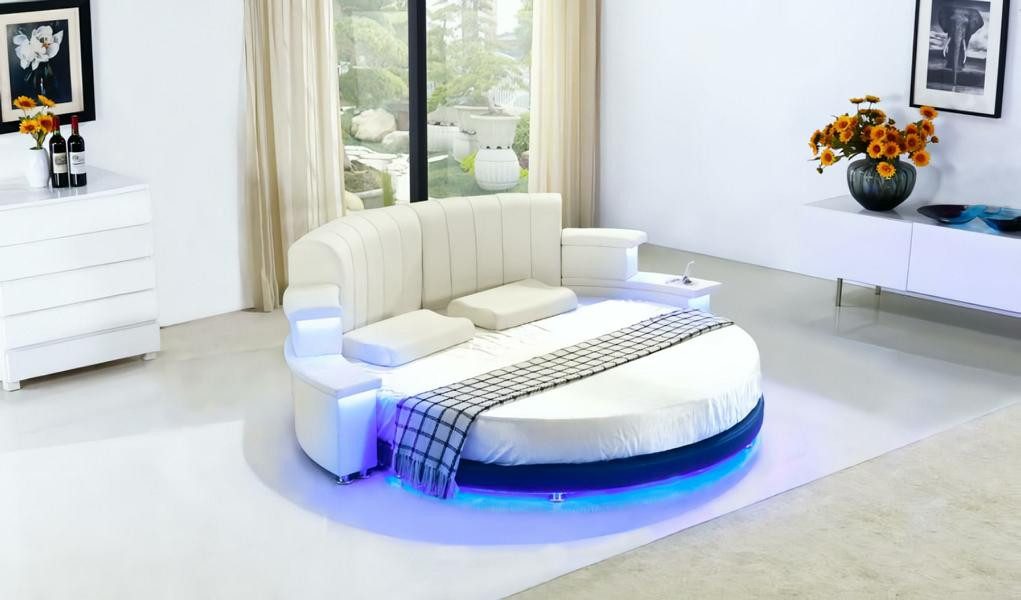 JVmoebel Rundbett Funktionsbett All in One mit Sofa-Funktion und modernem Design (Bett), Made in Europa