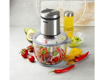 Domo Zerkleinerer, 400 W, Elektrischer Food Chop-per Mehrzweck Zwiebel Gemüse-Schneider Mixer