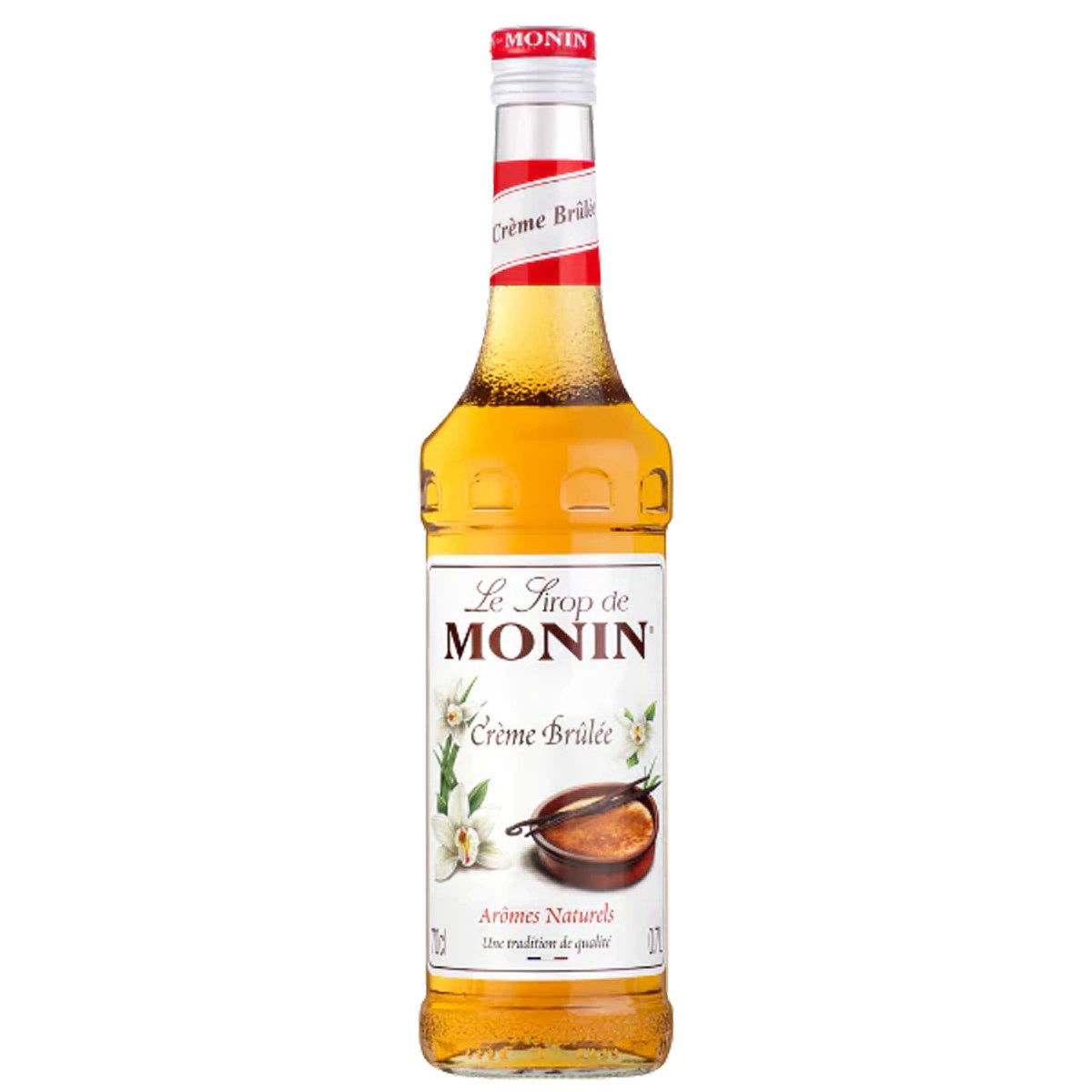 MONIN Getränke-Sirup, Monin Creme Brulee Sirup ideal für Gebäck und Heißgetränke 700ml
