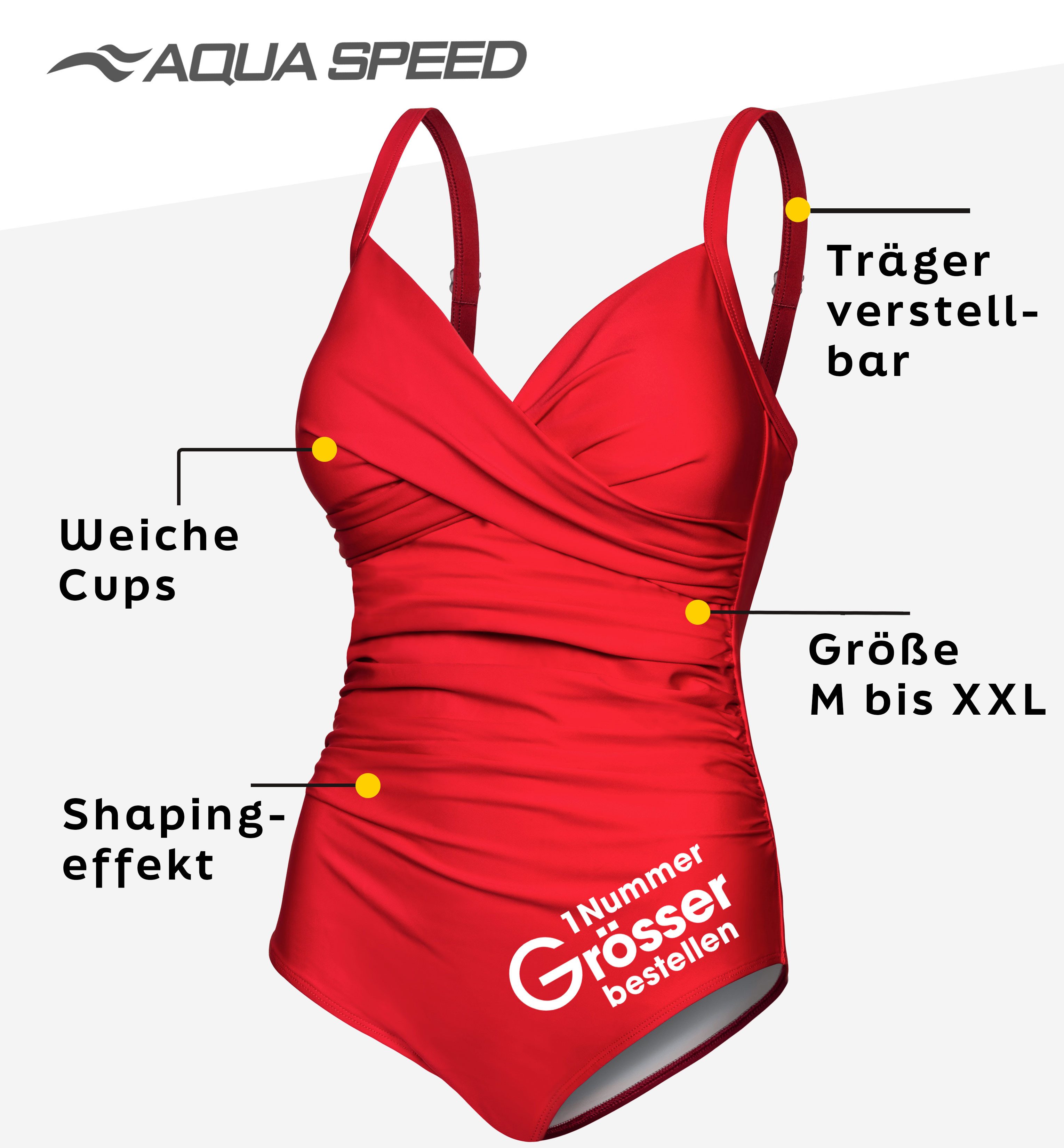 Aqua Speed Badeanzug Vivian Badeanzug für Damen Bademode + kl. Handtuch günstig online kaufen