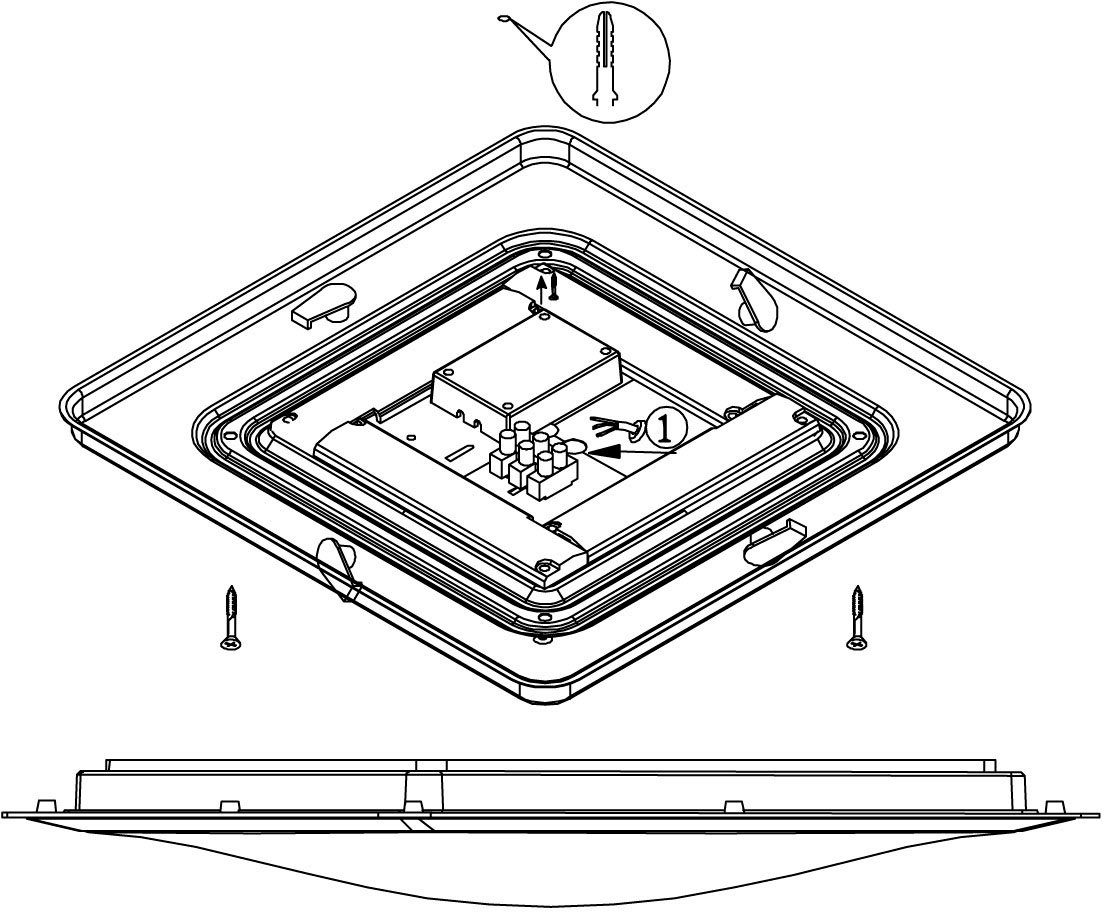 EGLO LED Deckenleuchte COMPETA 1, LED fest integriert, Warmweiß, LED Decken günstig online kaufen