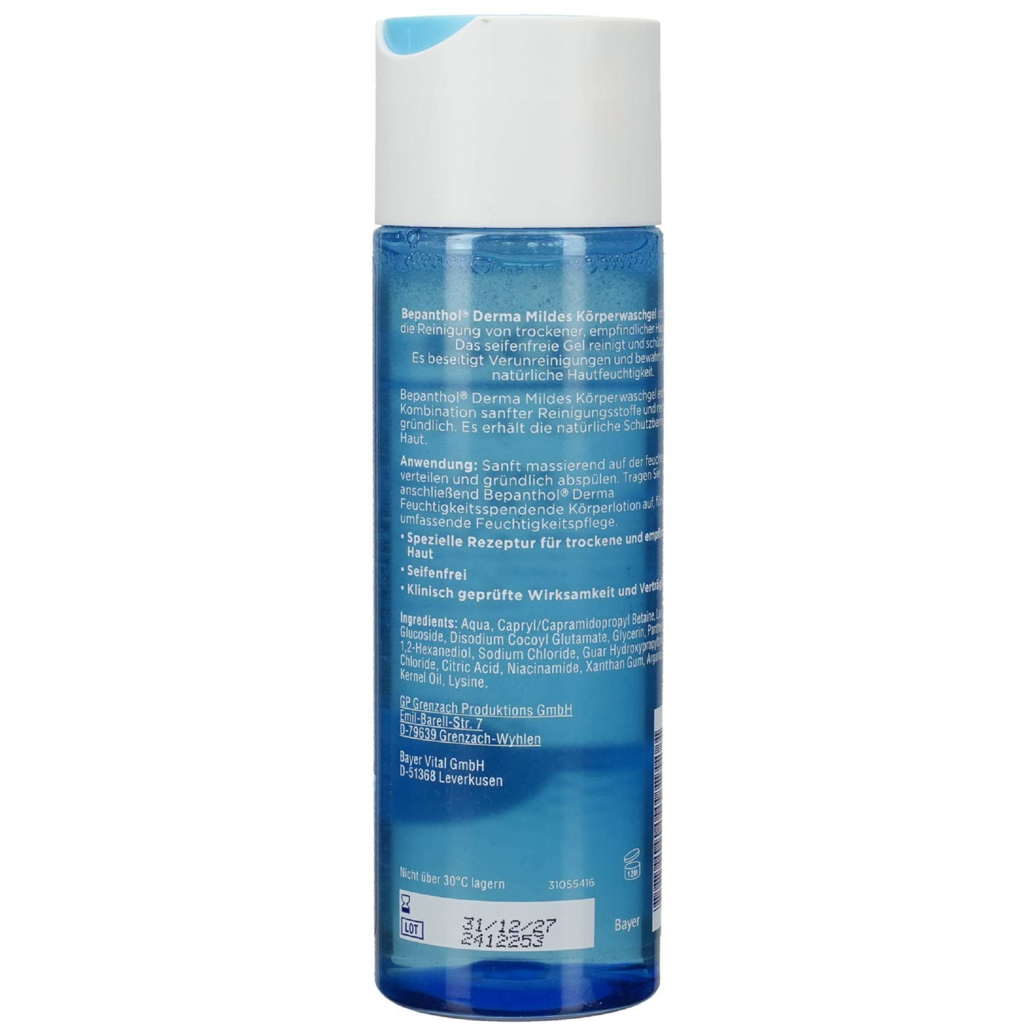 Bepanthol Duschgel Derma mildes Körperwaschgel 200ml PZN 16529783