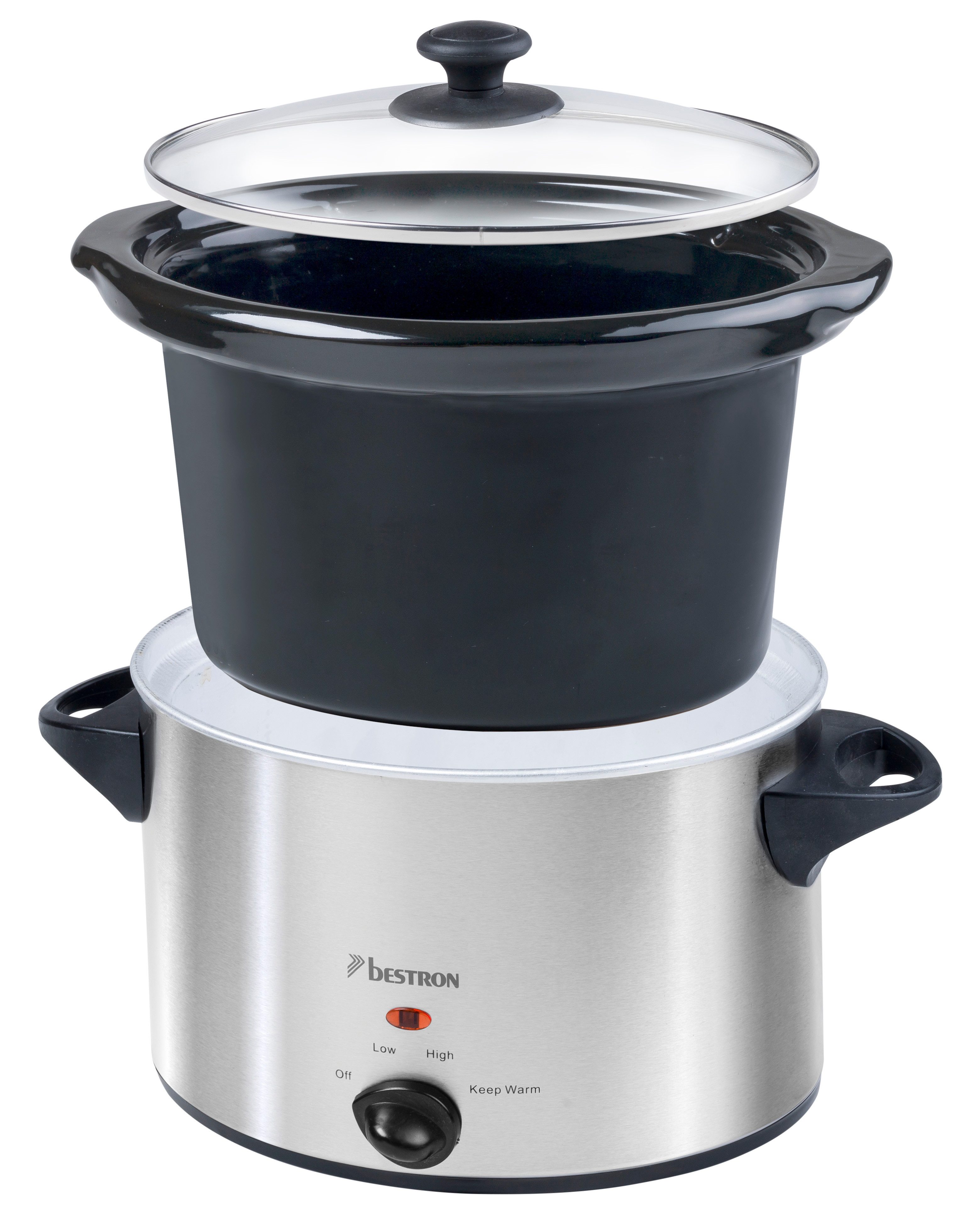 bestron Schongarer ASC350, 180 W, ideal für 4 Personen, spülmaschinenfeste Innenwanne