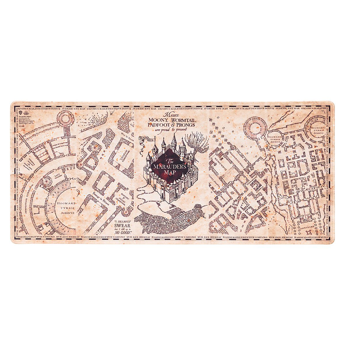 Grupo Erik Gaming Mauspad Harry Potter Gaming Matte Map XL Mouse Pad für Tastatur