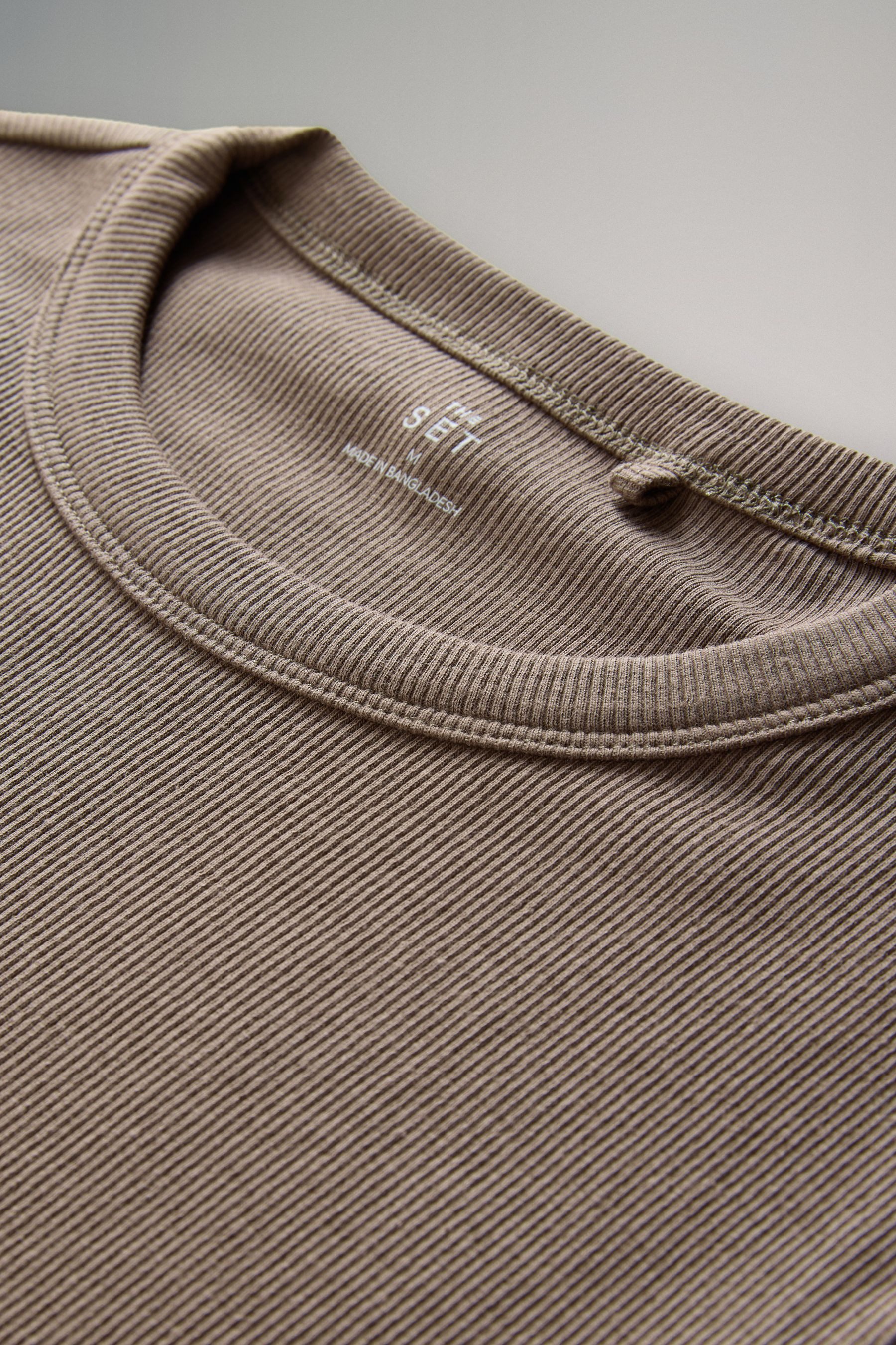 The Set T-Shirt The Set gerippte T-Shirts, 3er-Pack (3-tlg)