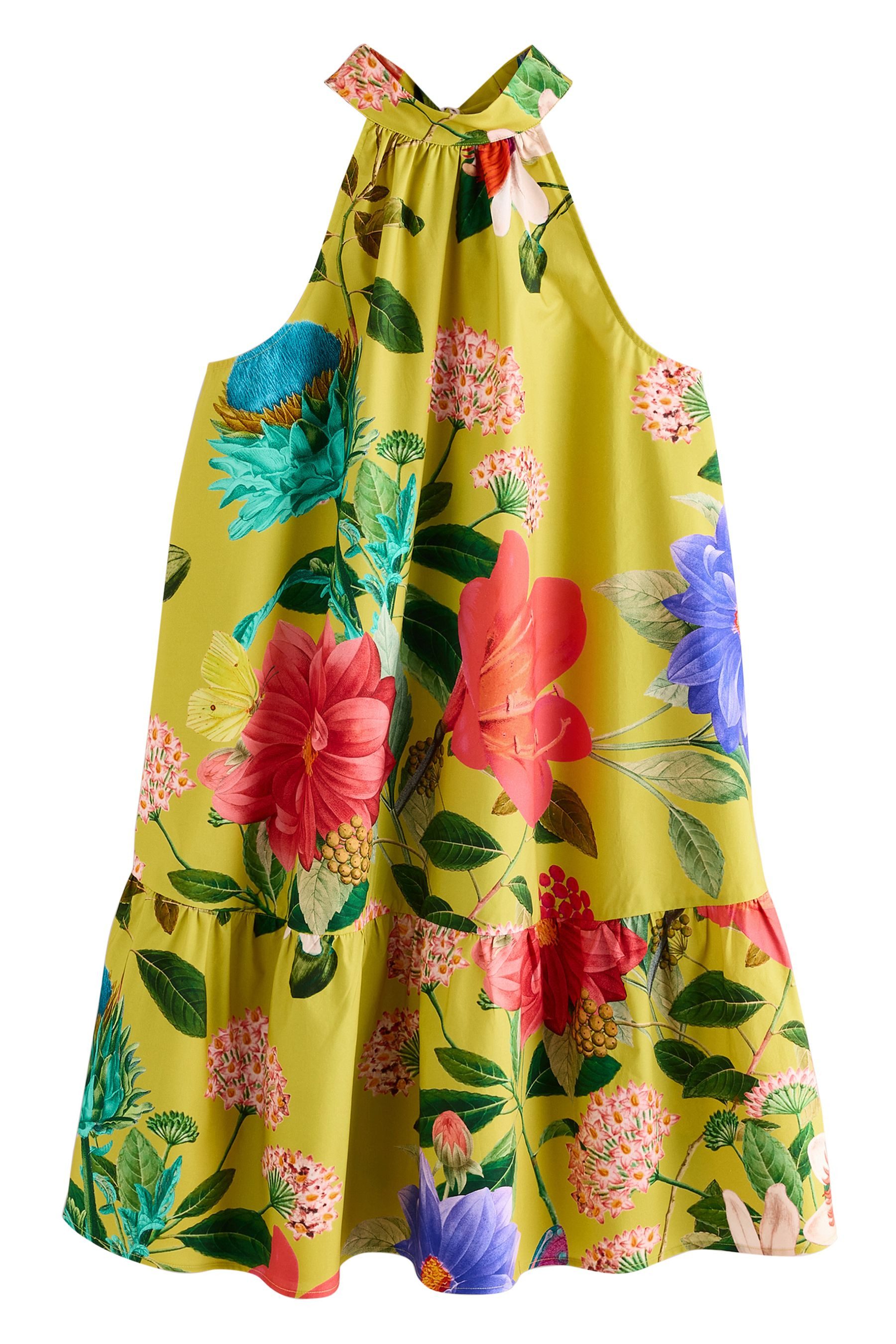 Next Minikleid Ärmelloses, gestuftes Neckholder-Minikleid (1-tlg) günstig online kaufen