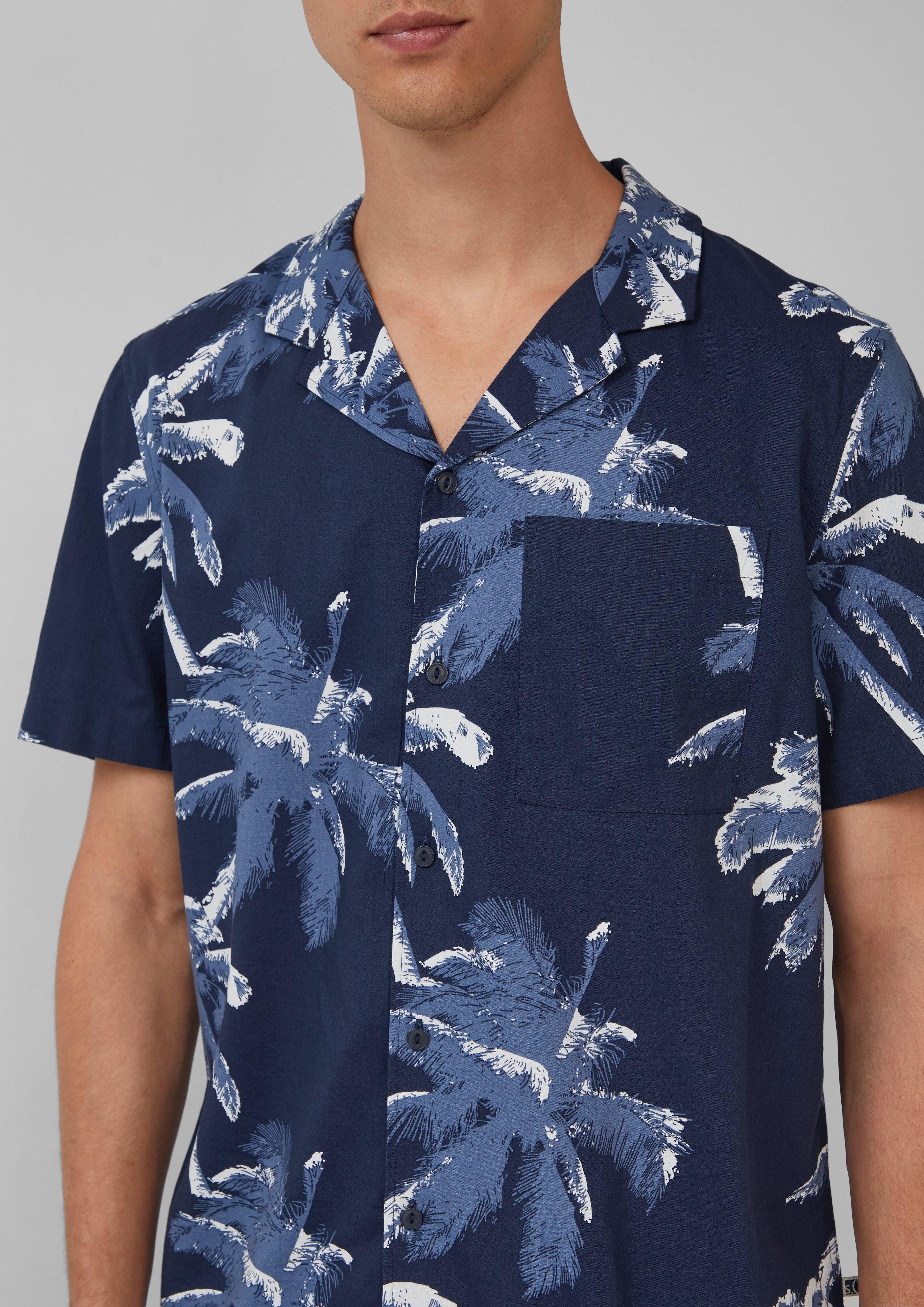 s.Oliver Kurzarmhemd Resort Fit: Kurzarmhemd aus günstig online kaufen
