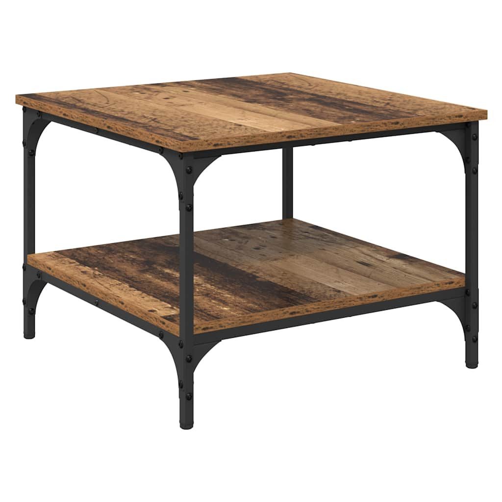 vidaXL Nachttisch Couchtisch Altholz 55 x 55 x 40 cm Holzwerkstoff (1-St)