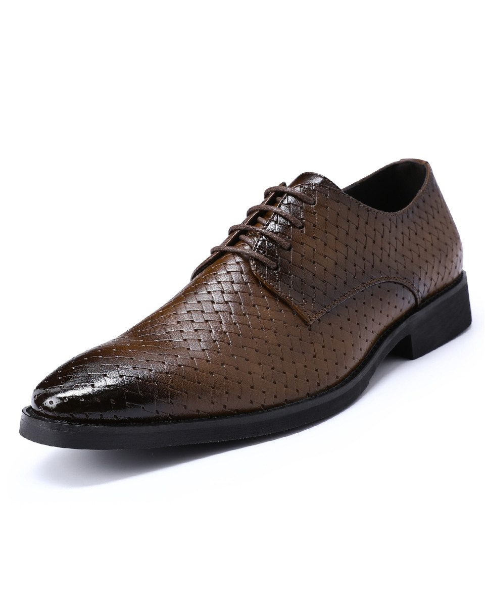 Allthemen Schnürschuh Schnürschuhe Herren geflochtene Lederschnürschuhe Bus günstig online kaufen
