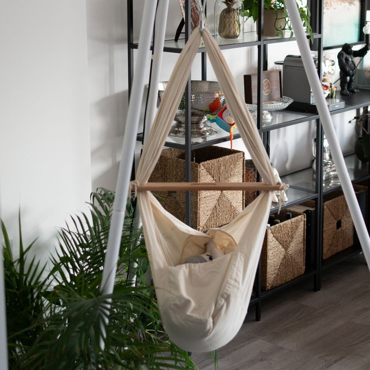 Hoppediz Federwippe Komplett-Set Baby-Federwiege