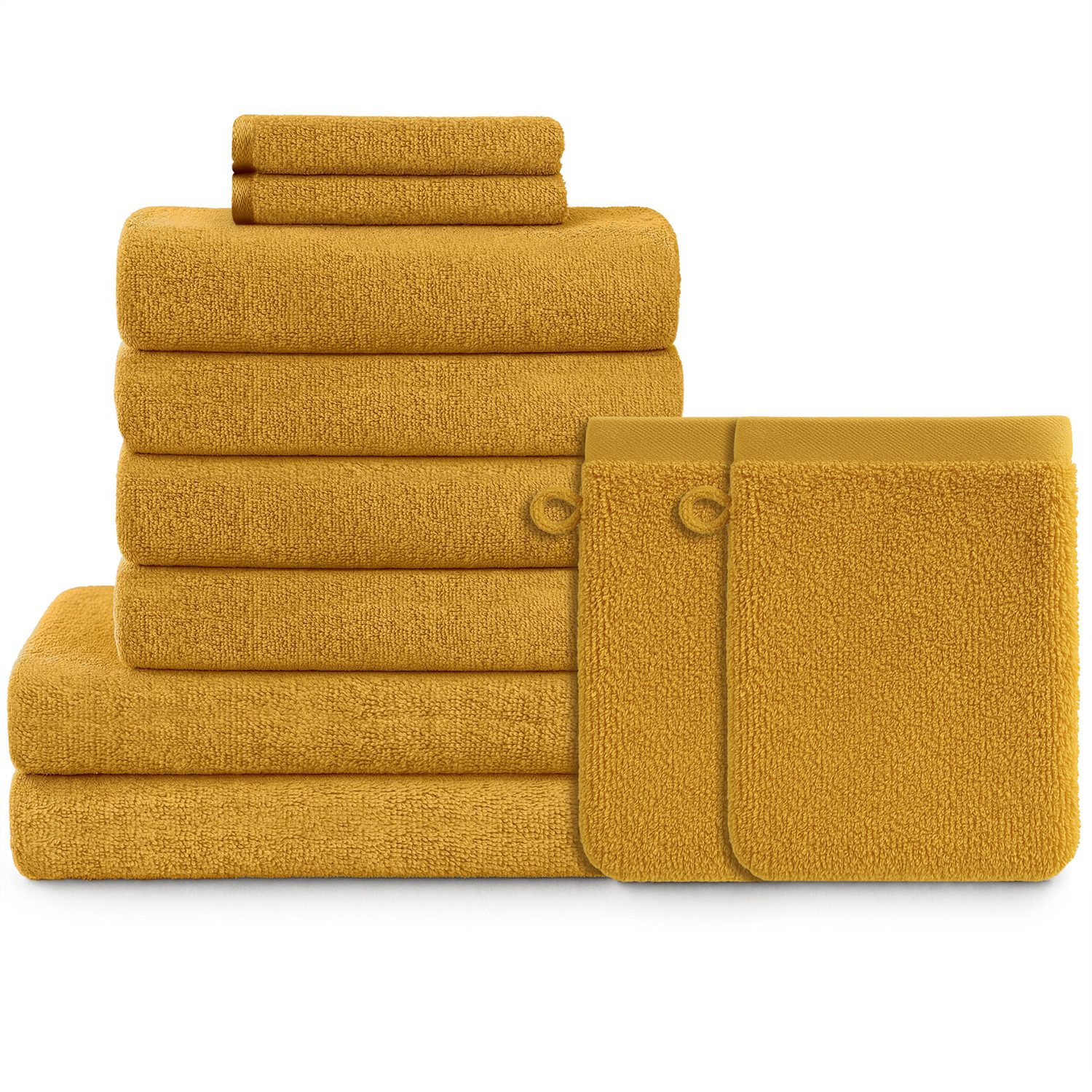 Blumtal Handtuch Set Blumtal 10 Teilig - Handtücher Set 100% Baumwolle, wei günstig online kaufen