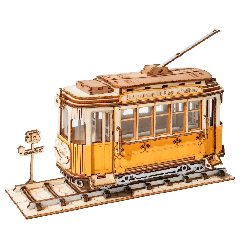 ROKR 3D-Puzzle Tram / Straßenbahn, 145 Puzzleteile