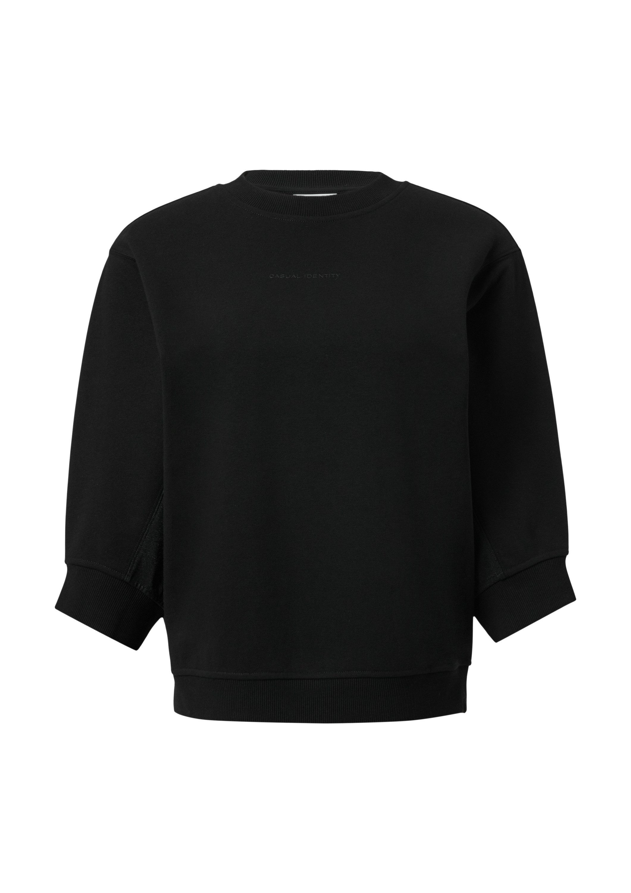 comma 3/4 Arm-Pullover Sweatshirt Sweatshirt mit Fledermausärmeln und schim günstig online kaufen