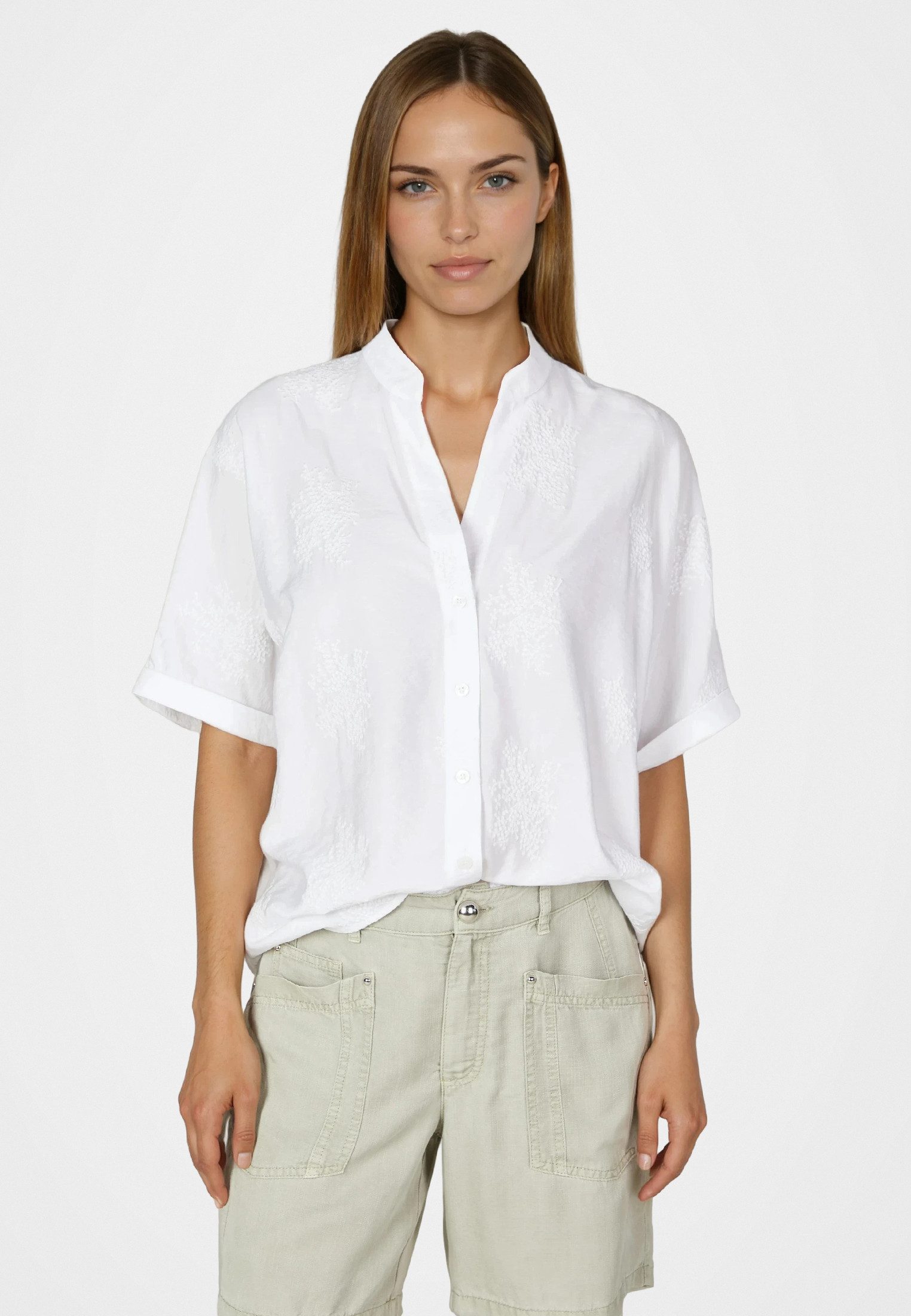 MARC AUREL Blusentop aus besticktem Stoff