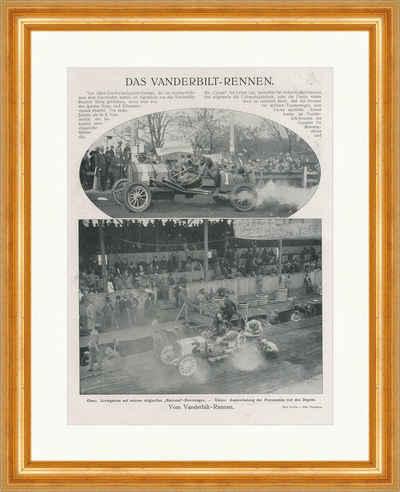 Kunstdruck Das Vanderbilt Rennen Automobil National Rennwagen Faksimile SP 338 Ge, (1 St)