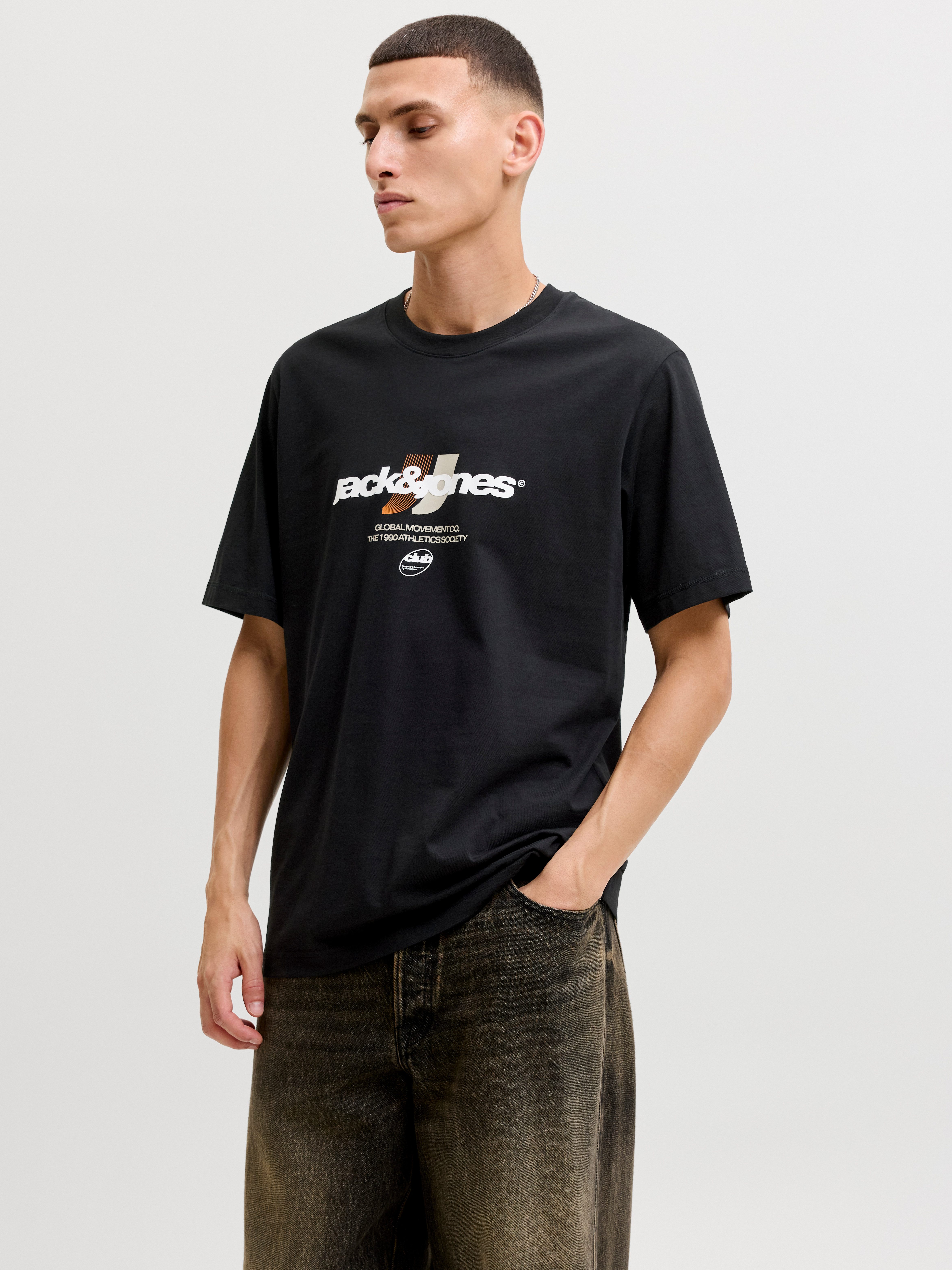 Rundhalsshirt JCOCLUB GRAPHIC FRONT PRINT TEE SS CN