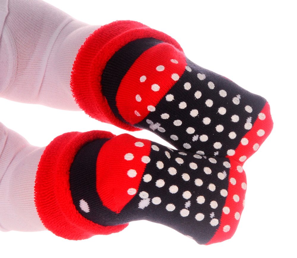 La Bortini ABS-Socken Baby socks für Neugeborene Weihnachtlich Antirutschsocken Thermosocken mit ABS-Noppen, neutral, für Weihnachten 16 17 18 19