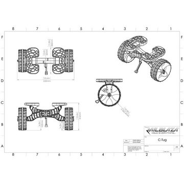 Railblaza Einerkajak Railblaza C-Tug Kajak und Schlauchboot Transportwagen