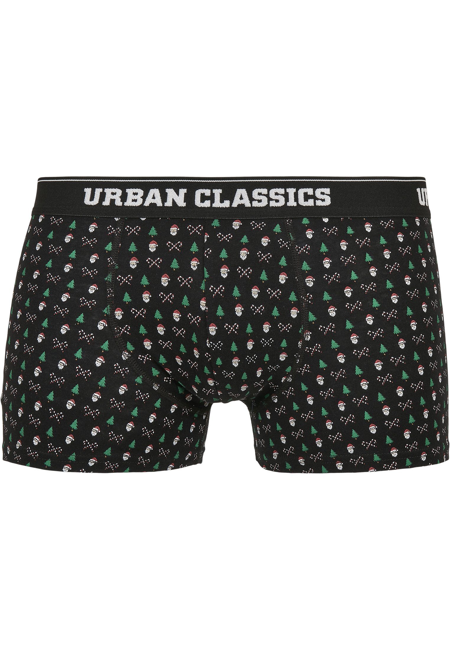 Herren URBAN CLASSICS Boxershorts Shorts Boxer X-Mas (1-St) 3-Pack Organic