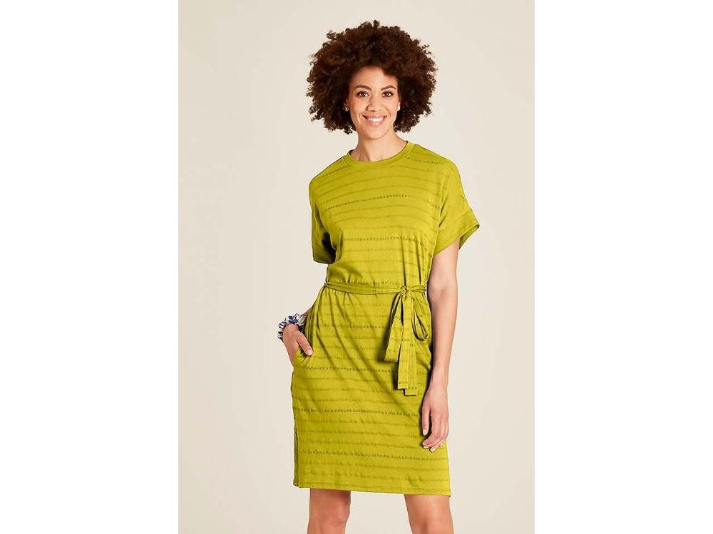 Tranquillo Jerseykleid tranquillo Bio-Damen-Mini-Kleid aus Ajour-Jersey m