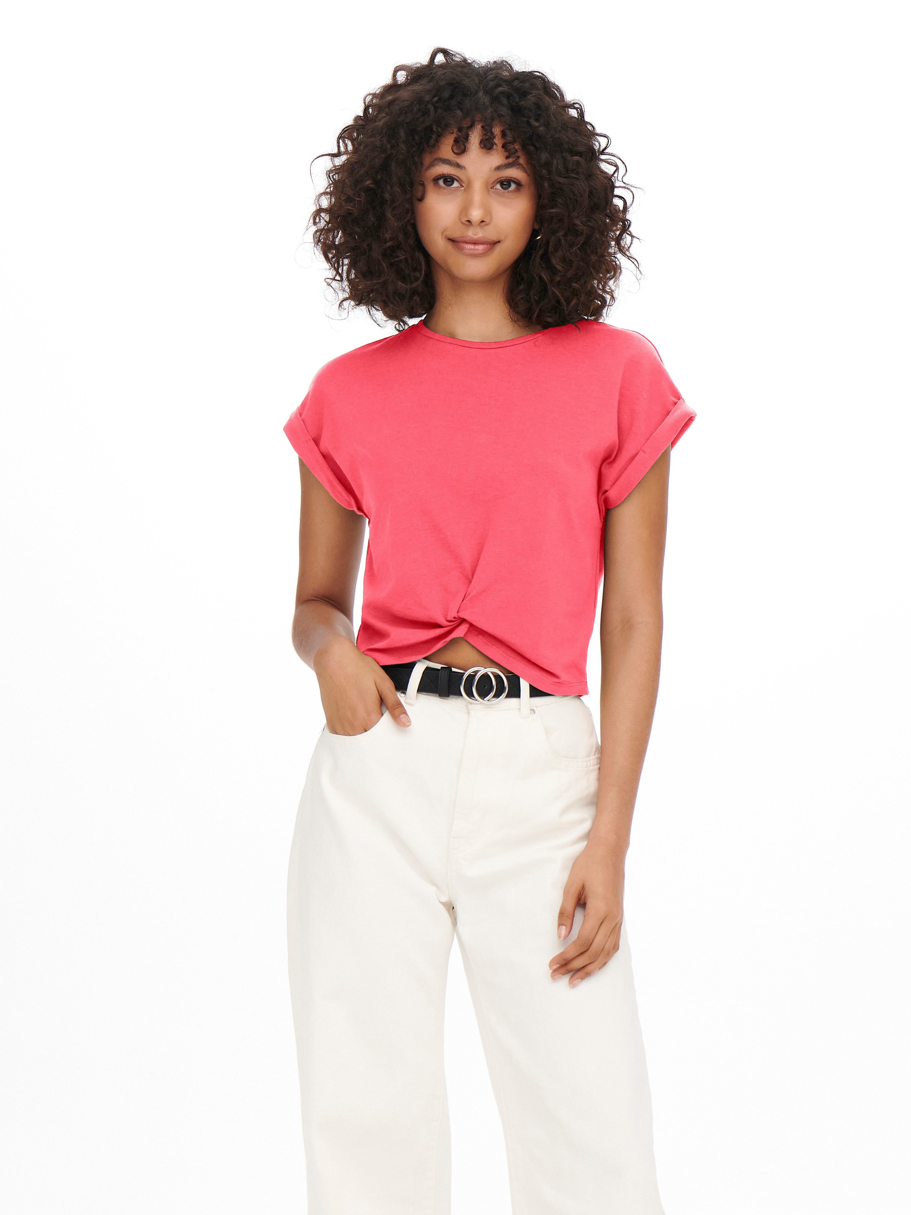 ONLY Kurzarmshirt ONLREIGN S/S KNOT TOP günstig online kaufen