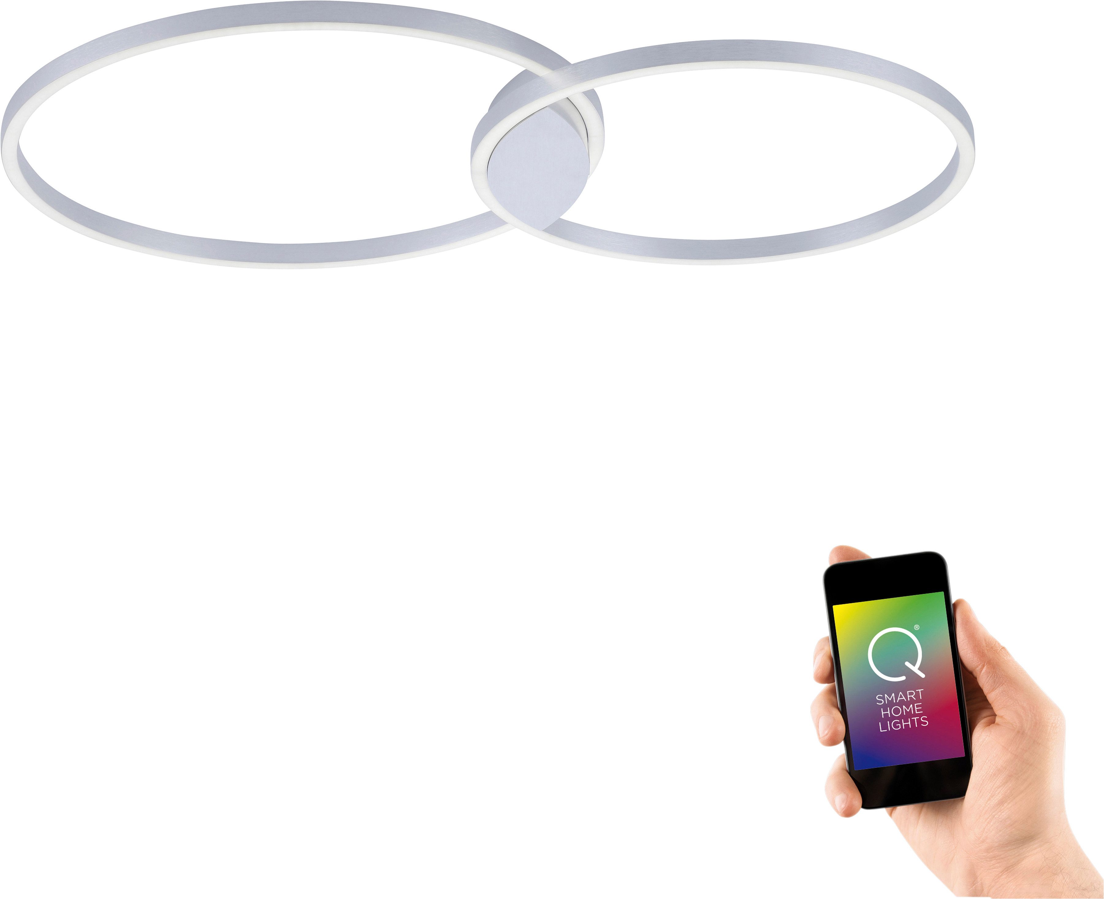 Neuhaus Q SMART HOME LIGHTS LED Deckenleuchte Q-KATE, Smart Home, LED fest integriert, warmweiß - kaltweiß