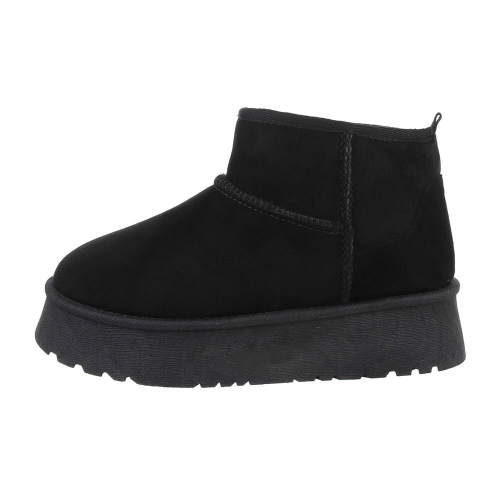 Ital-Design Plateaustiefeletten Snowboots Schwarz Freizeit Flach Snowboots in Damen