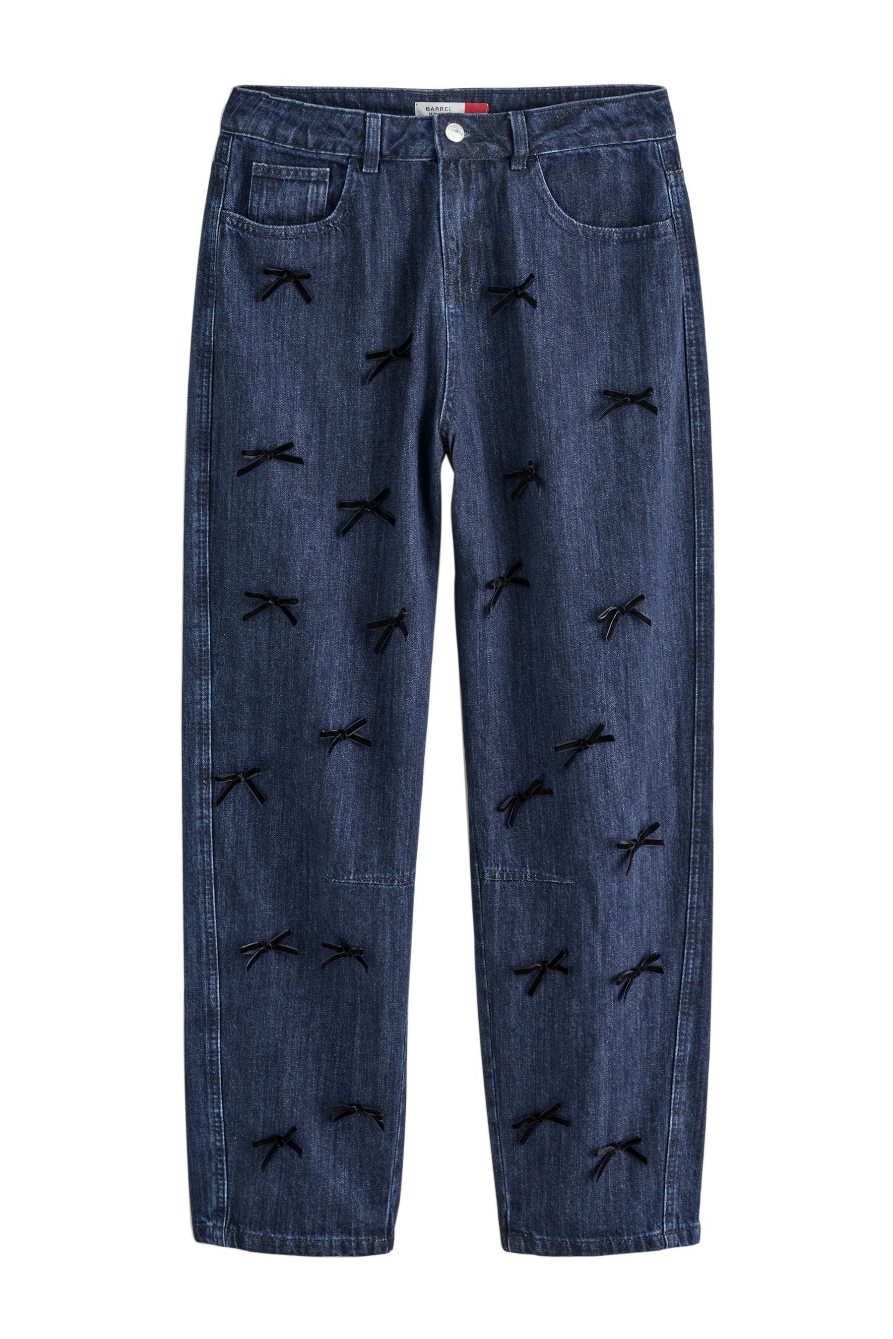 Next Weite Jeans Jeans mit Barrel-Bein und Schleifenverzierung (1-tlg)