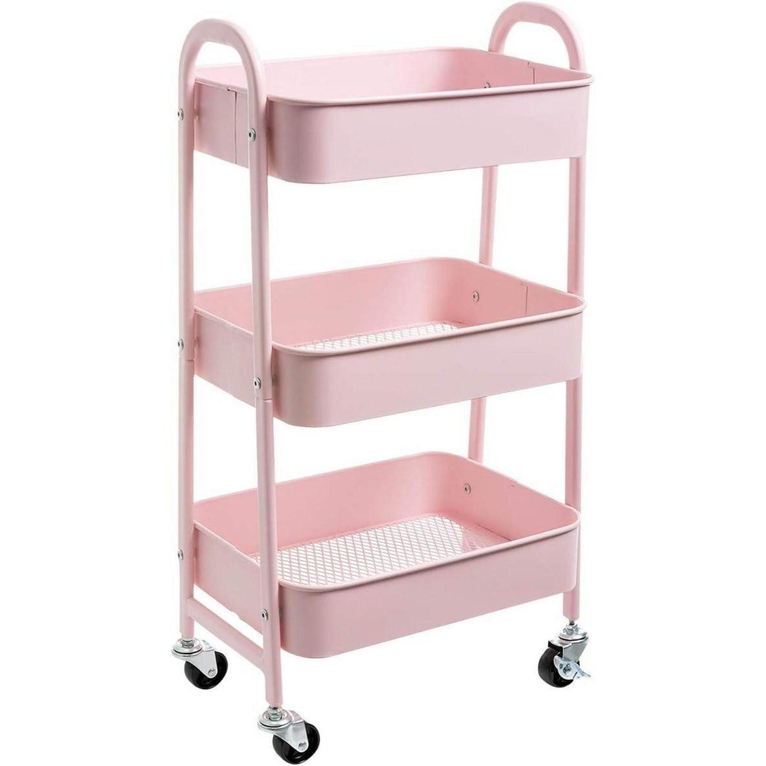 LuxusKollektion Servierwagen Rollwagen Metall 3 Etagen Aufbewahrungswagen Servierwagen Organizer