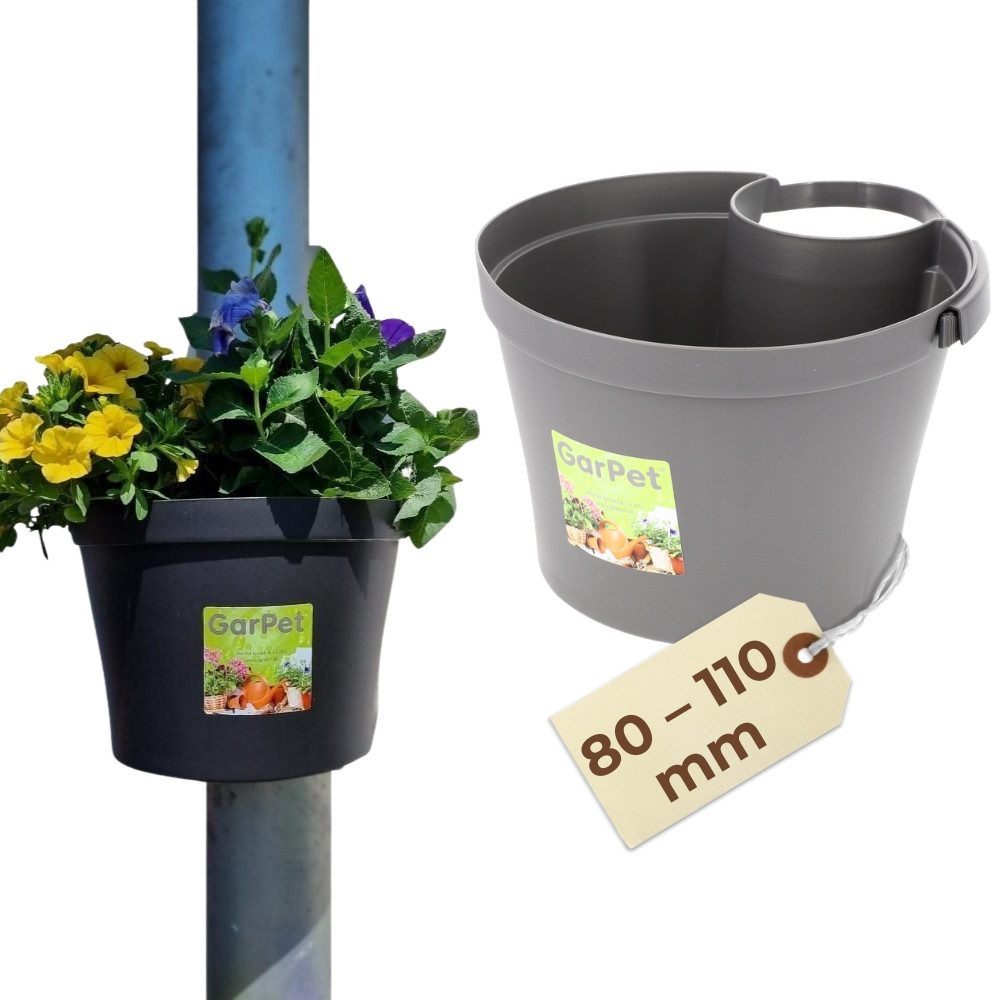 GarPet Blumentopf Blumentopf für Regenrohr Fallrohr Blumentopf Regenrohr Pflanzengefäß