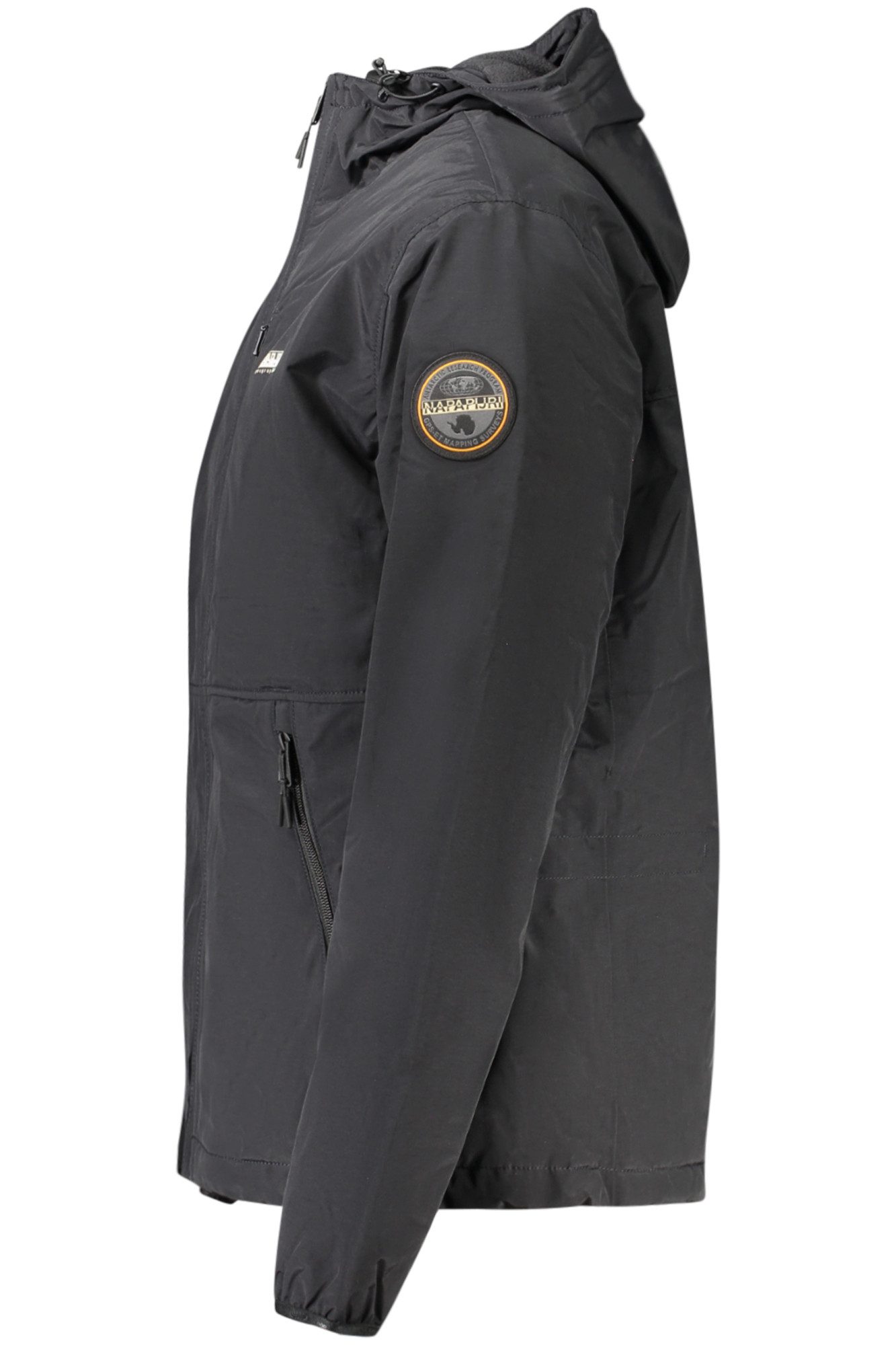 Napapijri Outdoorjacke Herrenjacke mit Kapuze aus recyceltem Material, Schwarz, Regular Fit